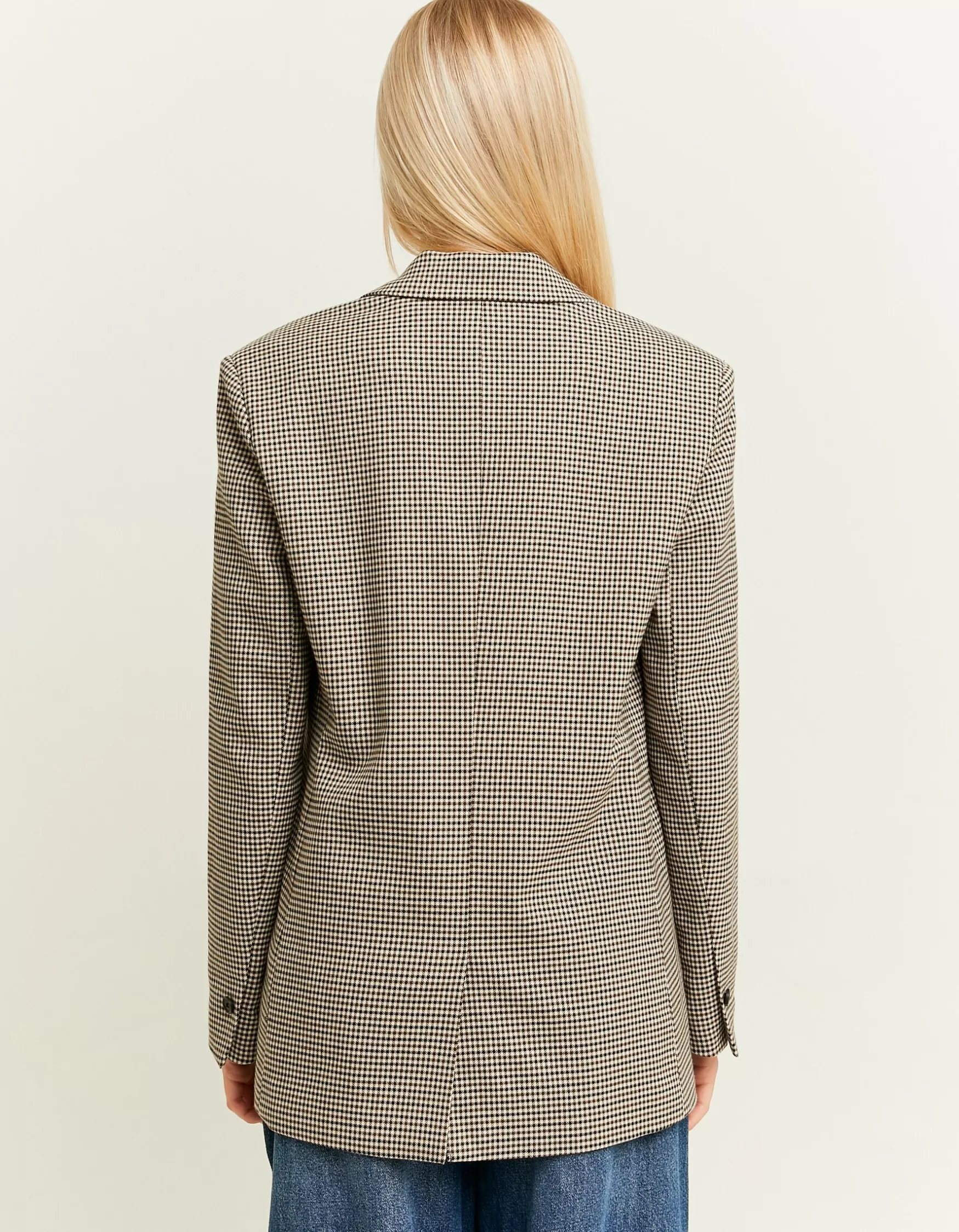 Outlet Blazer à Carreaux et Double Boutonnage Vestes | Total Look
