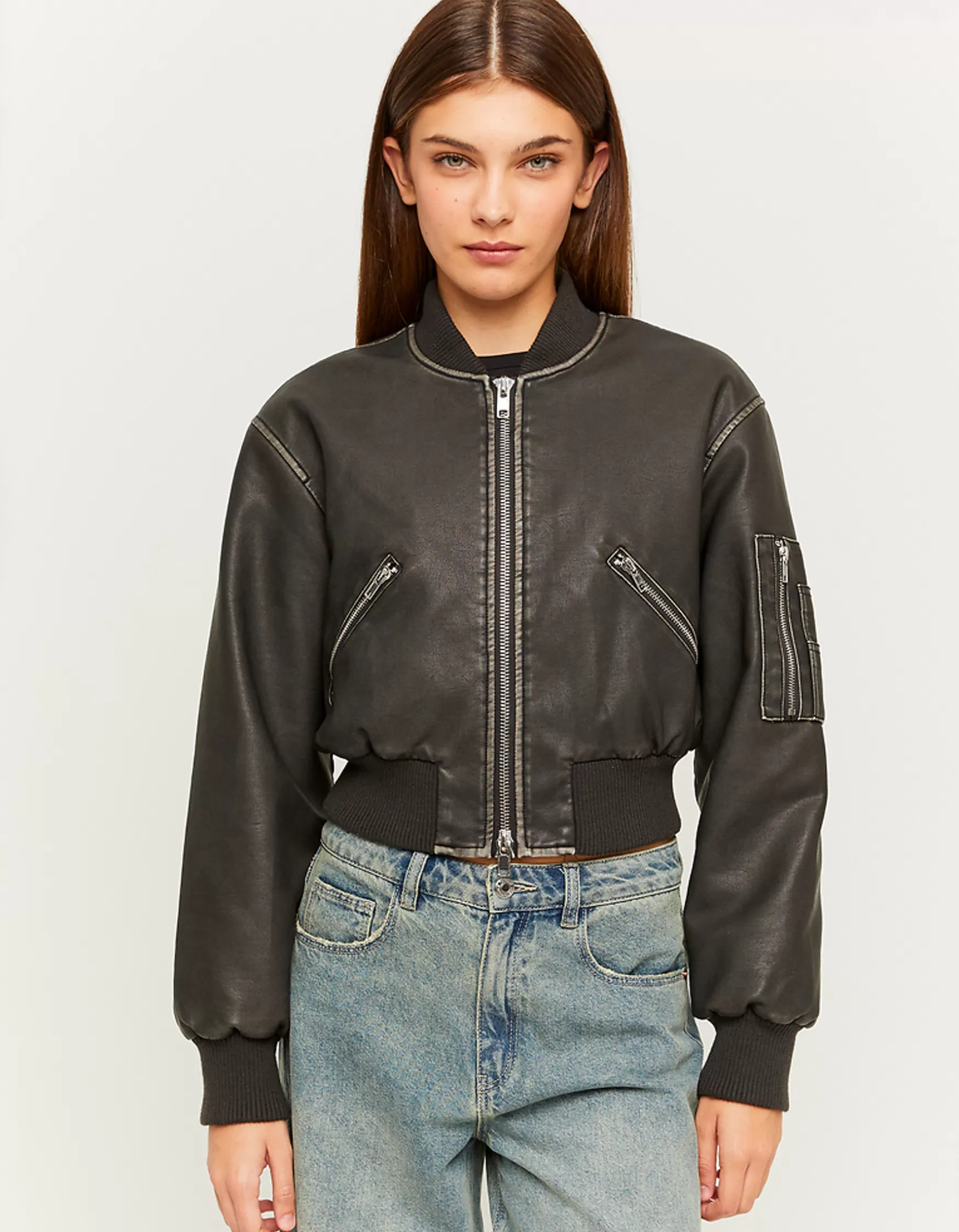Online Blouson bomber en similicuir Vestes