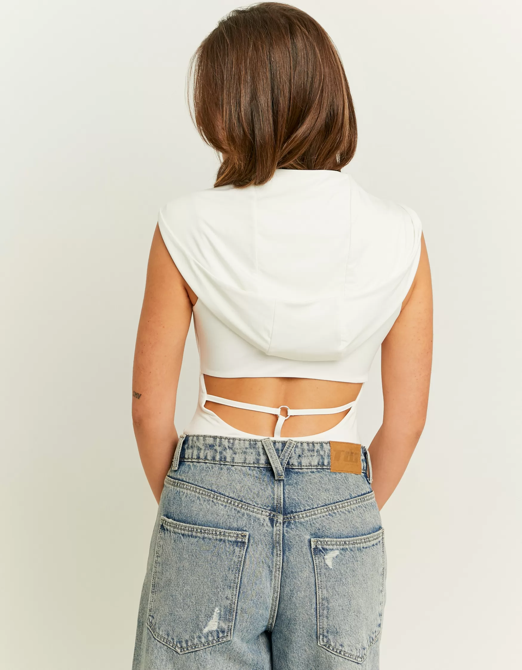 Online Body à Capuche avec Détail dans le Dos Body