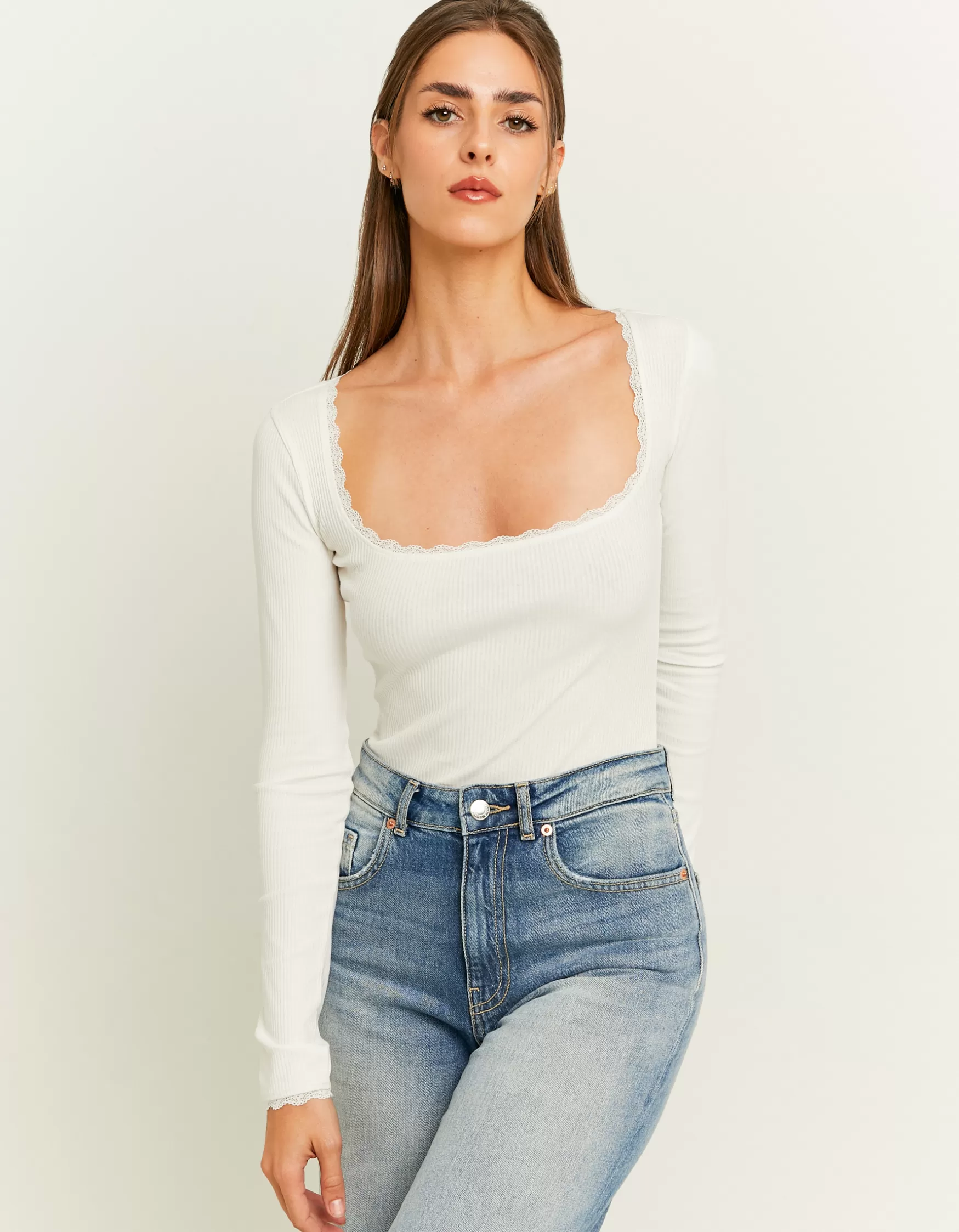 Flash Sale Body Basique avec Dentelle T-Shirts Basiques | Body