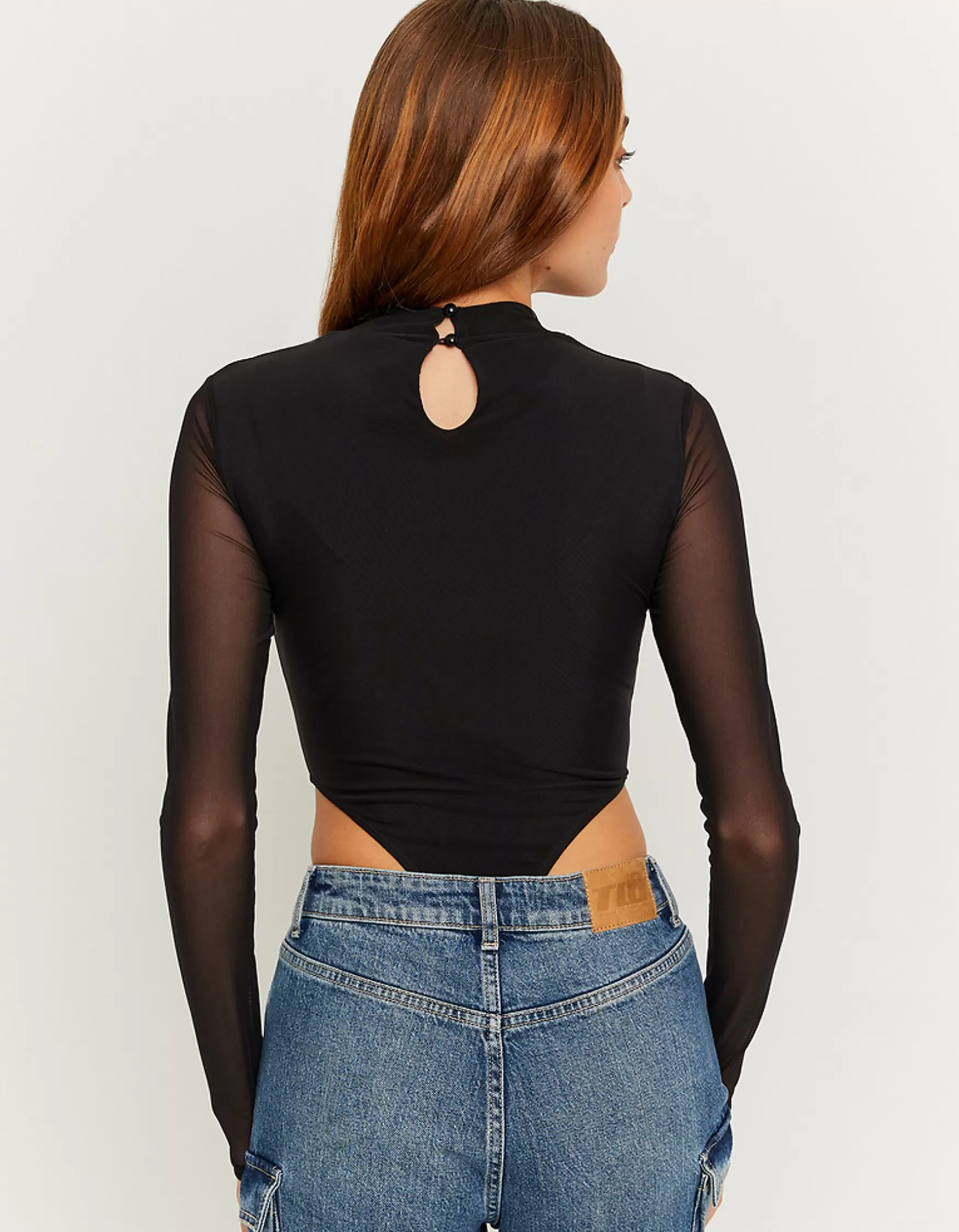 Flash Sale Body Manches Longues en Mesh Body