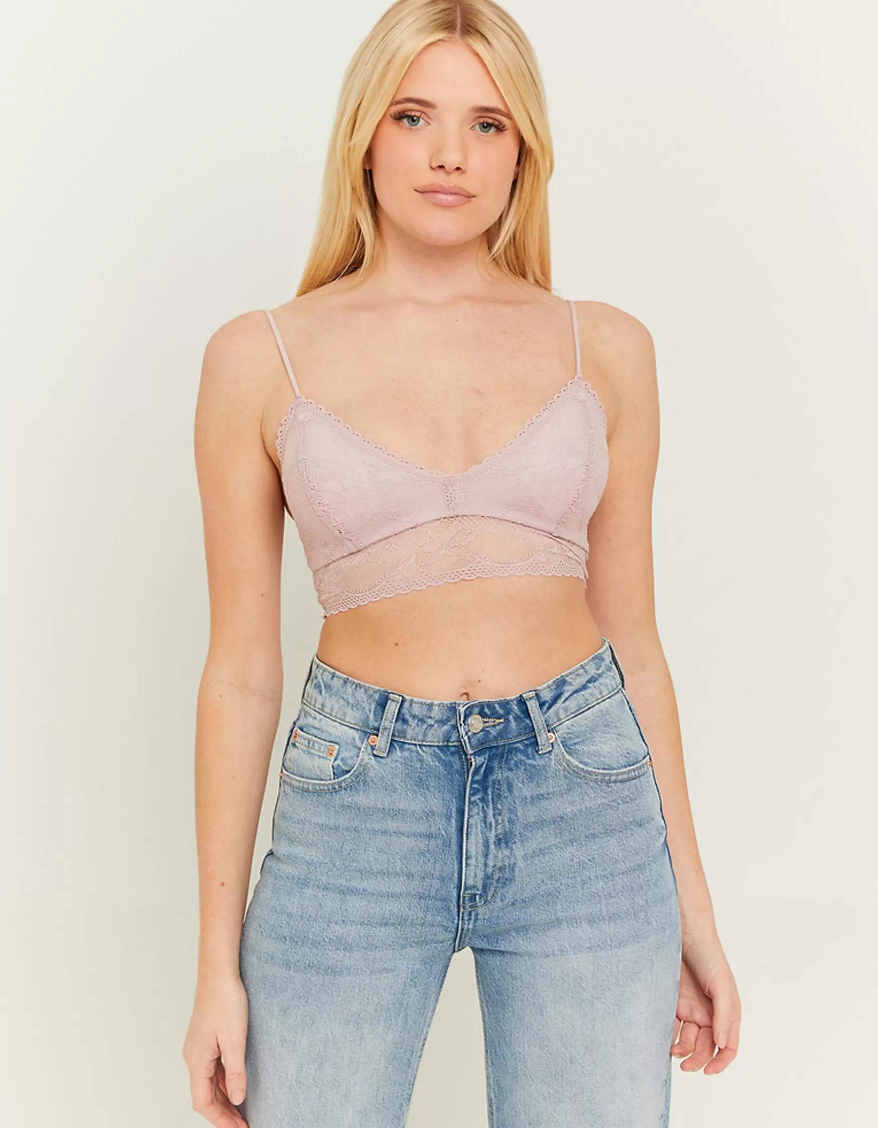 Fashion Brasière en dentelle violette Tops