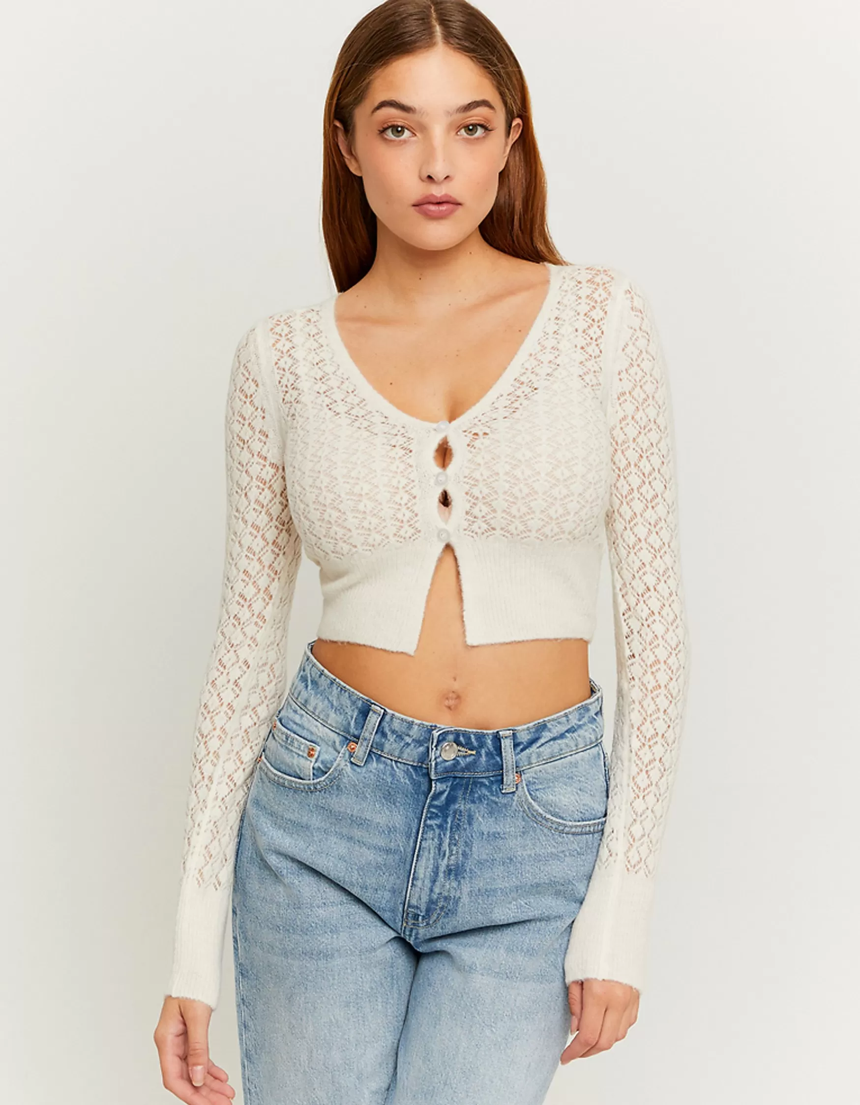 Clearance Cardigan court ajusté Maille