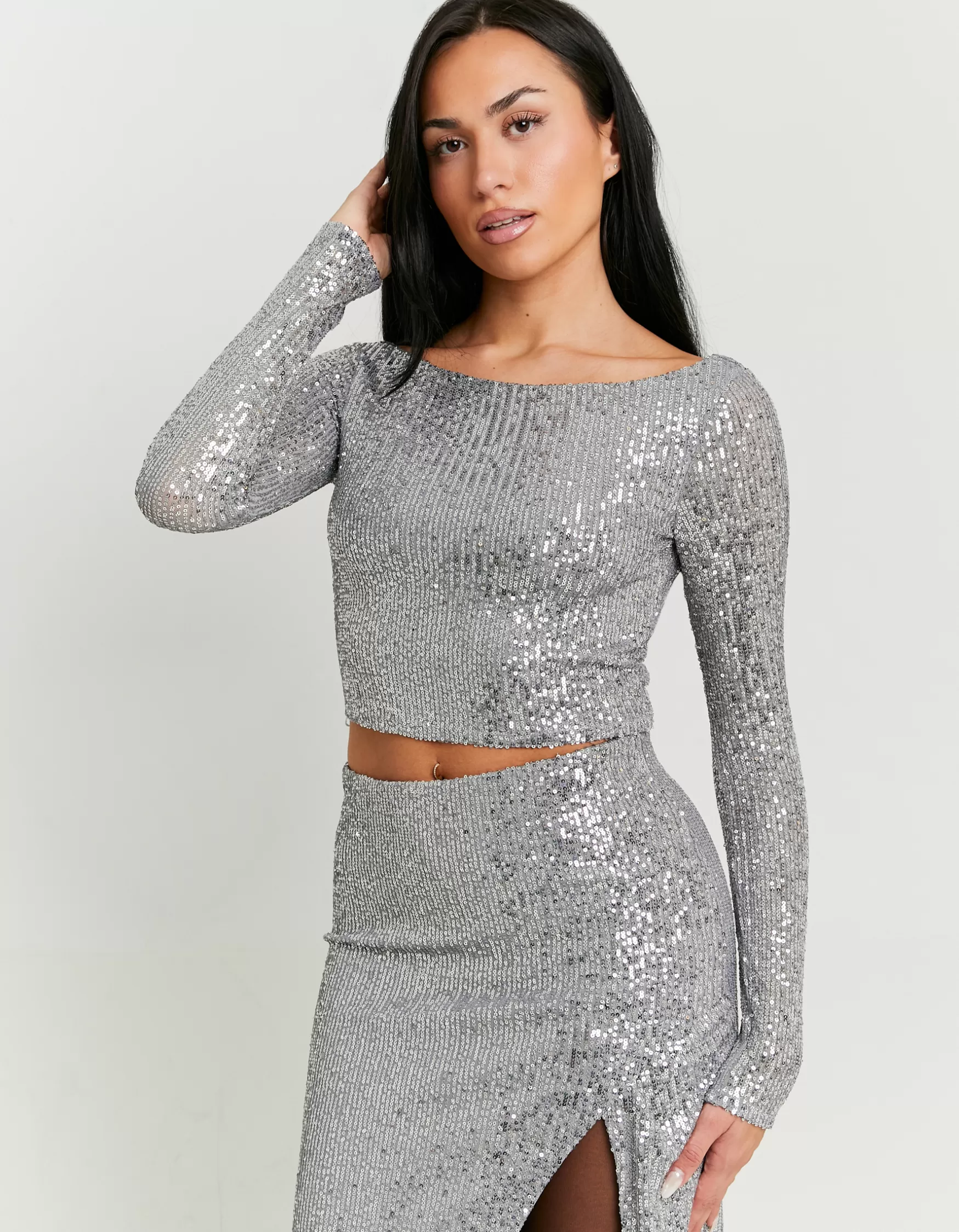 New Crop Top en Sequins Tops | Total Look