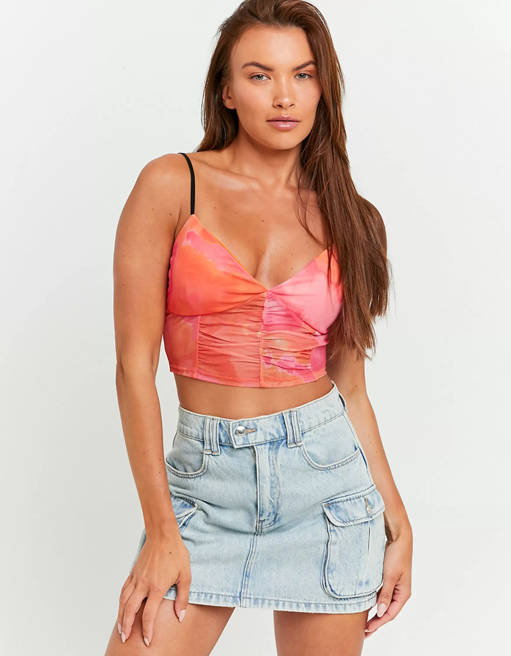 Cheap Crop Top en Mesh Tops