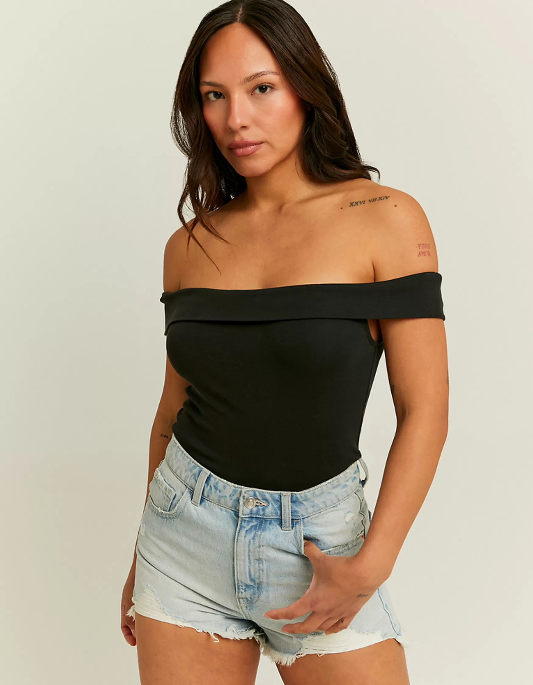 Online Débardeur Basique Épaules Dénudées T-Shirts Basiques
