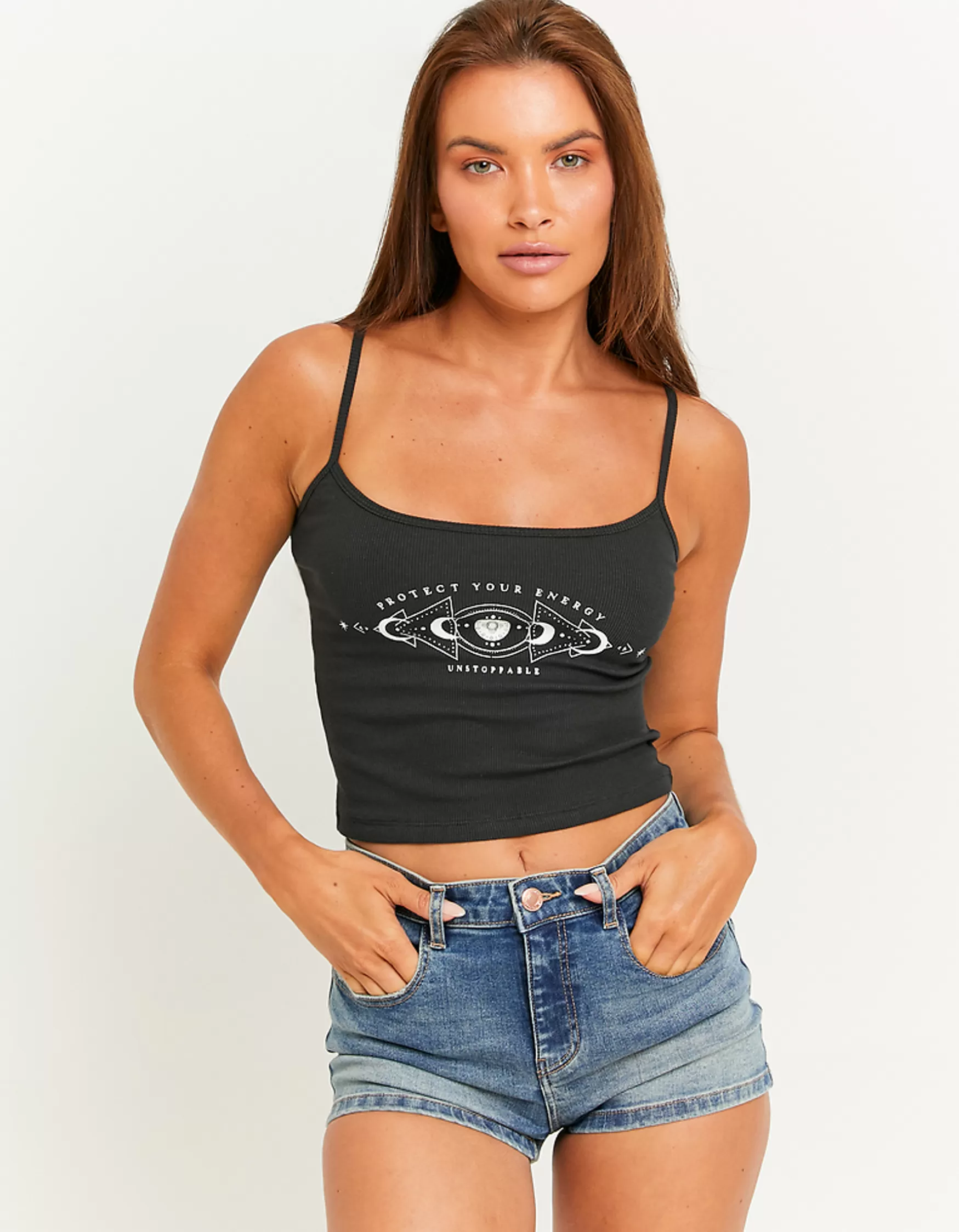 Clearance Débardeur Court Imprimé T-Shirts Imprimés