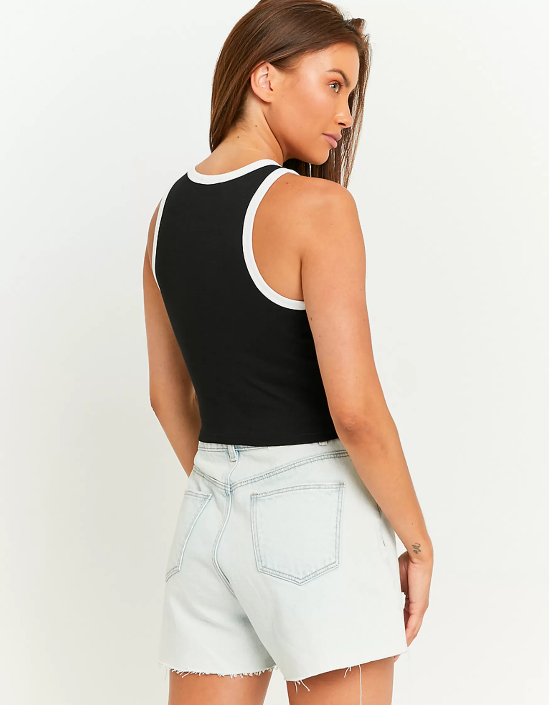 Discount Débardeur Court Imprimé T-Shirts Imprimés