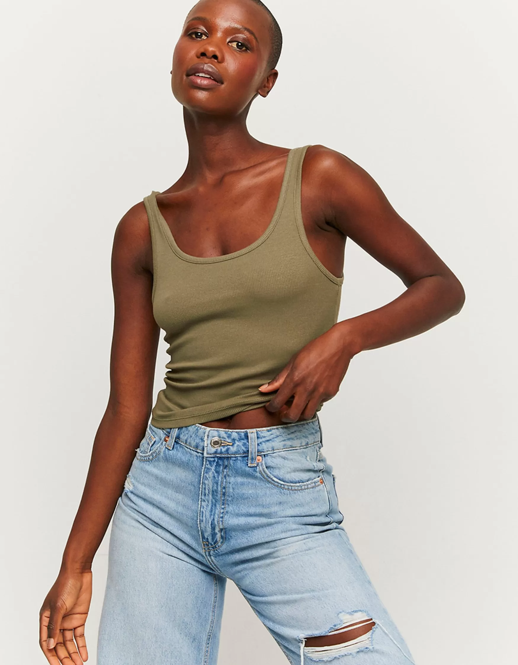 Flash Sale Débardeur côtelé basique Tops | T-Shirts Basiques