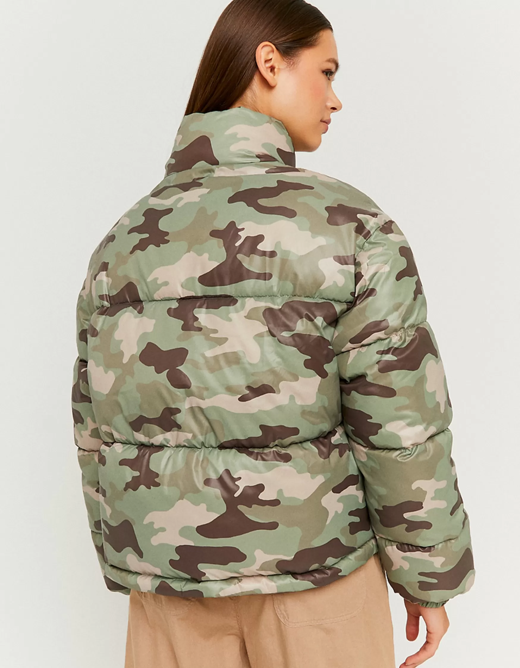 Fashion Doudoune Courte Camouflage Vestes