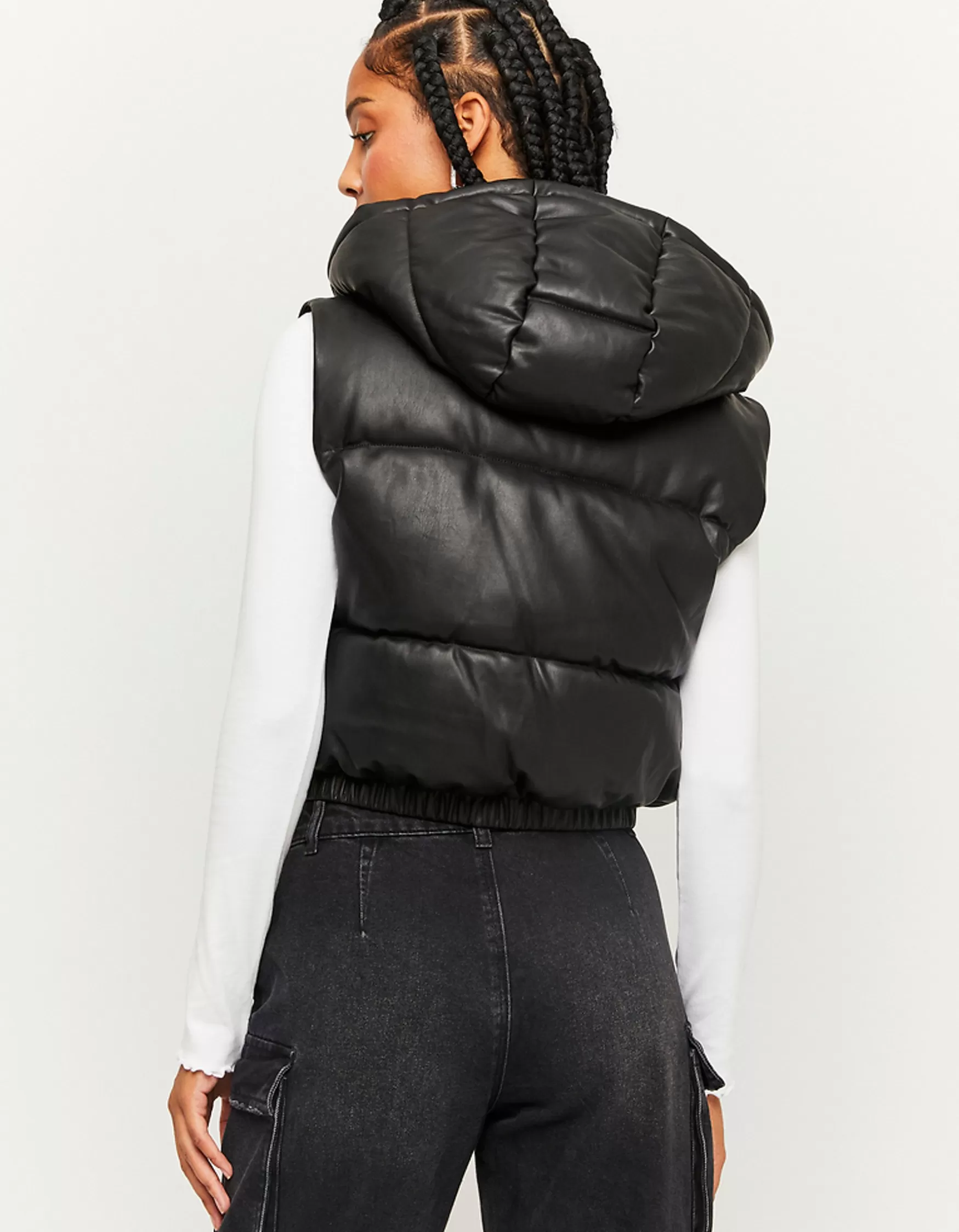 Cheap Doudoune en similicuir e Vestes