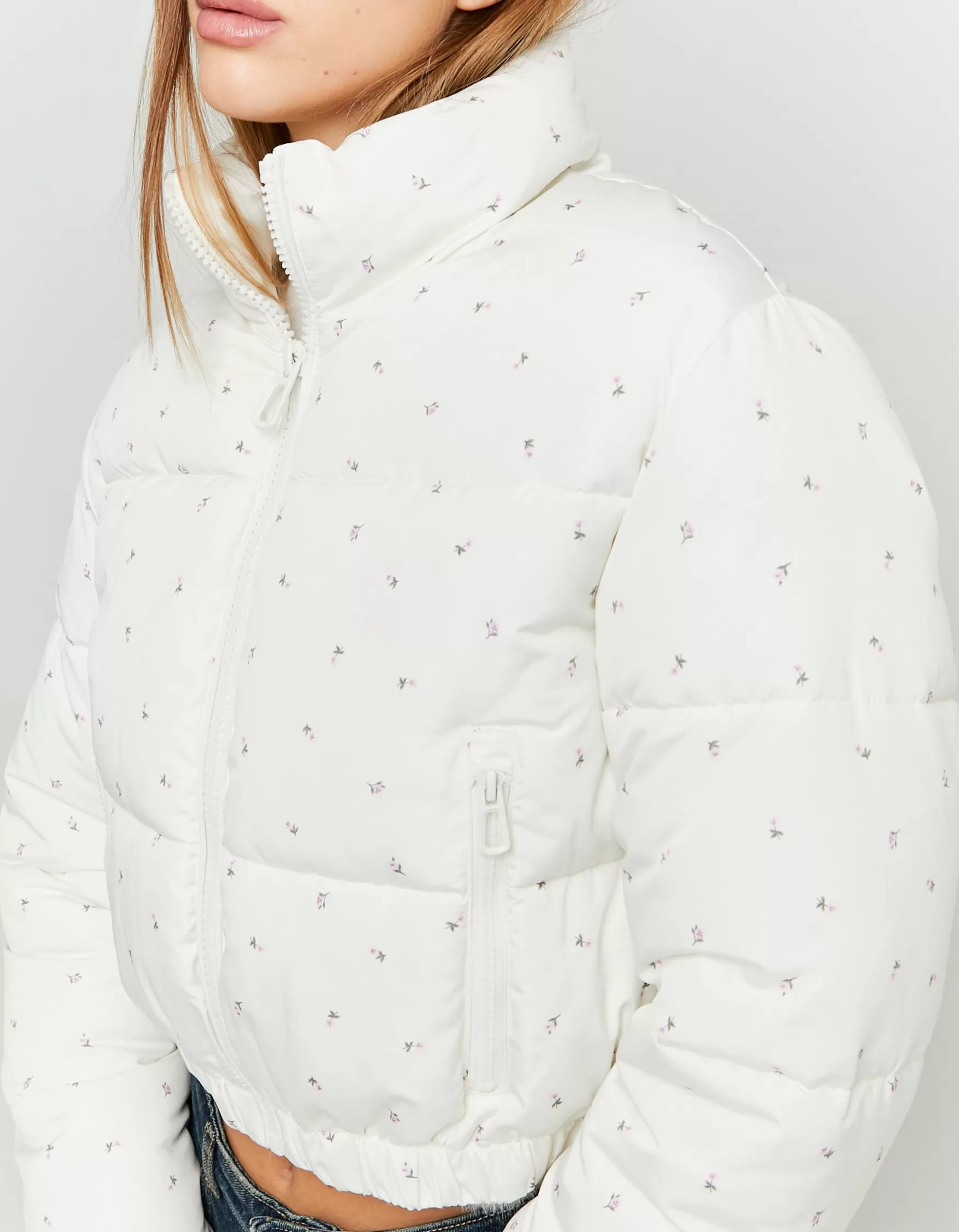 Flash Sale Doudoune Imprimé Floral Vestes