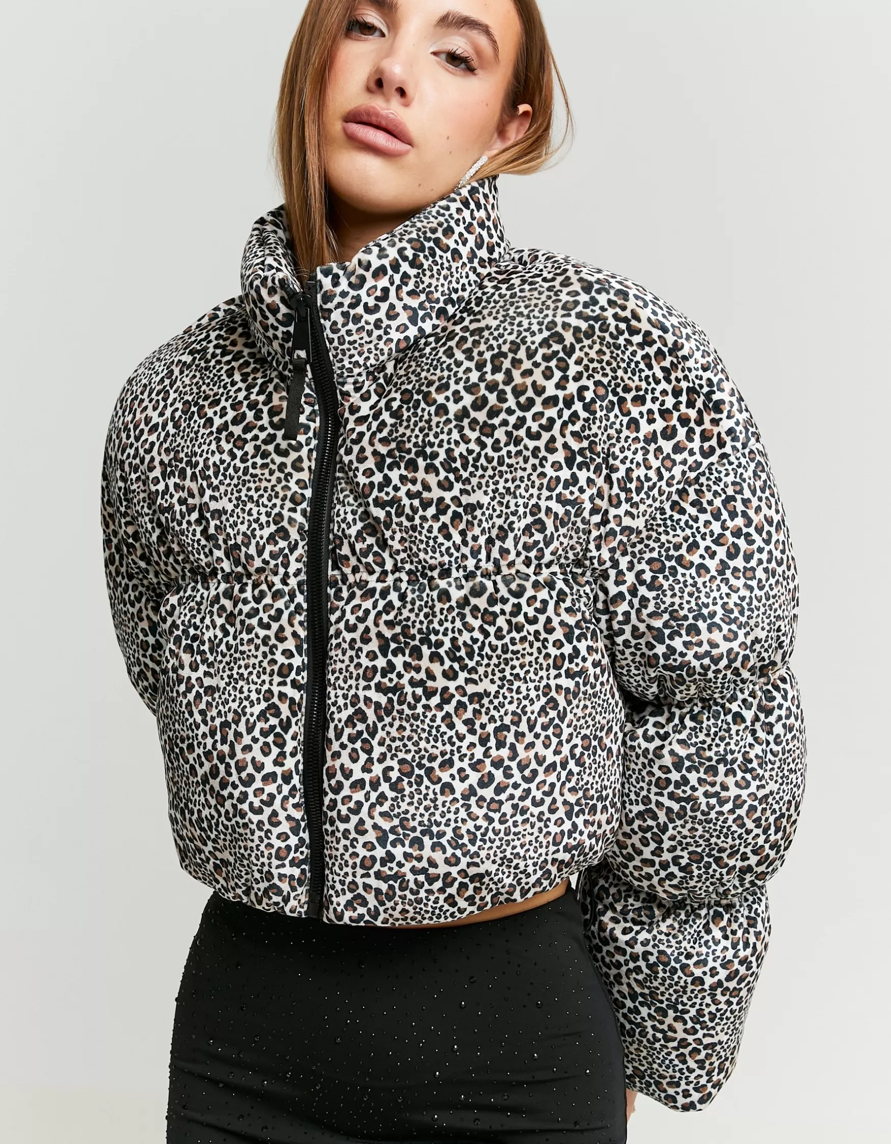 Best Sale Doudoune Léopard en Velours Vestes