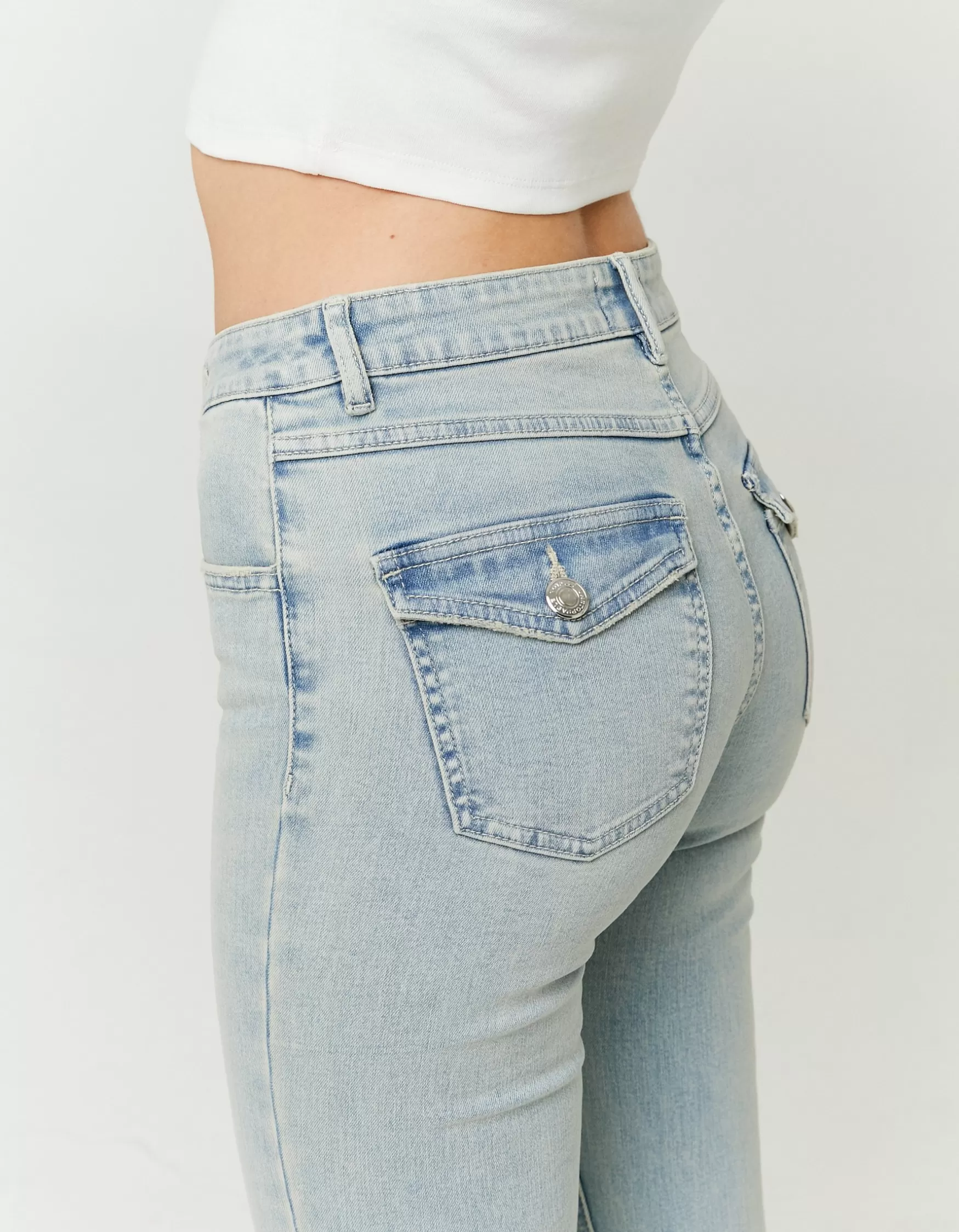 Flash Sale Jean Bootcut Taille Mi-Haute Jeans