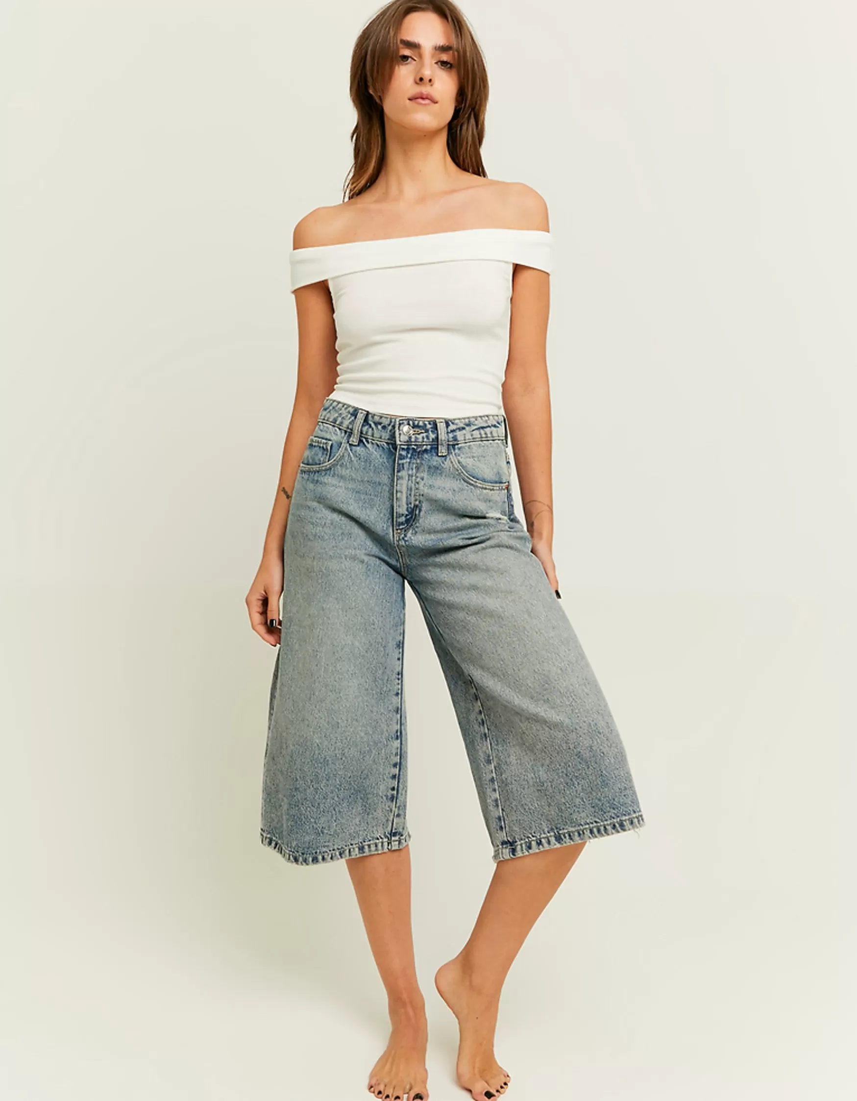 Cheap Jean Skater Shorts