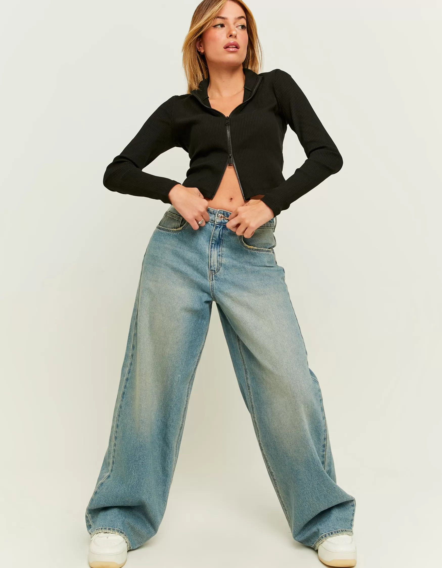 Shop Jean Skater Taille Mi-Haute Jeans