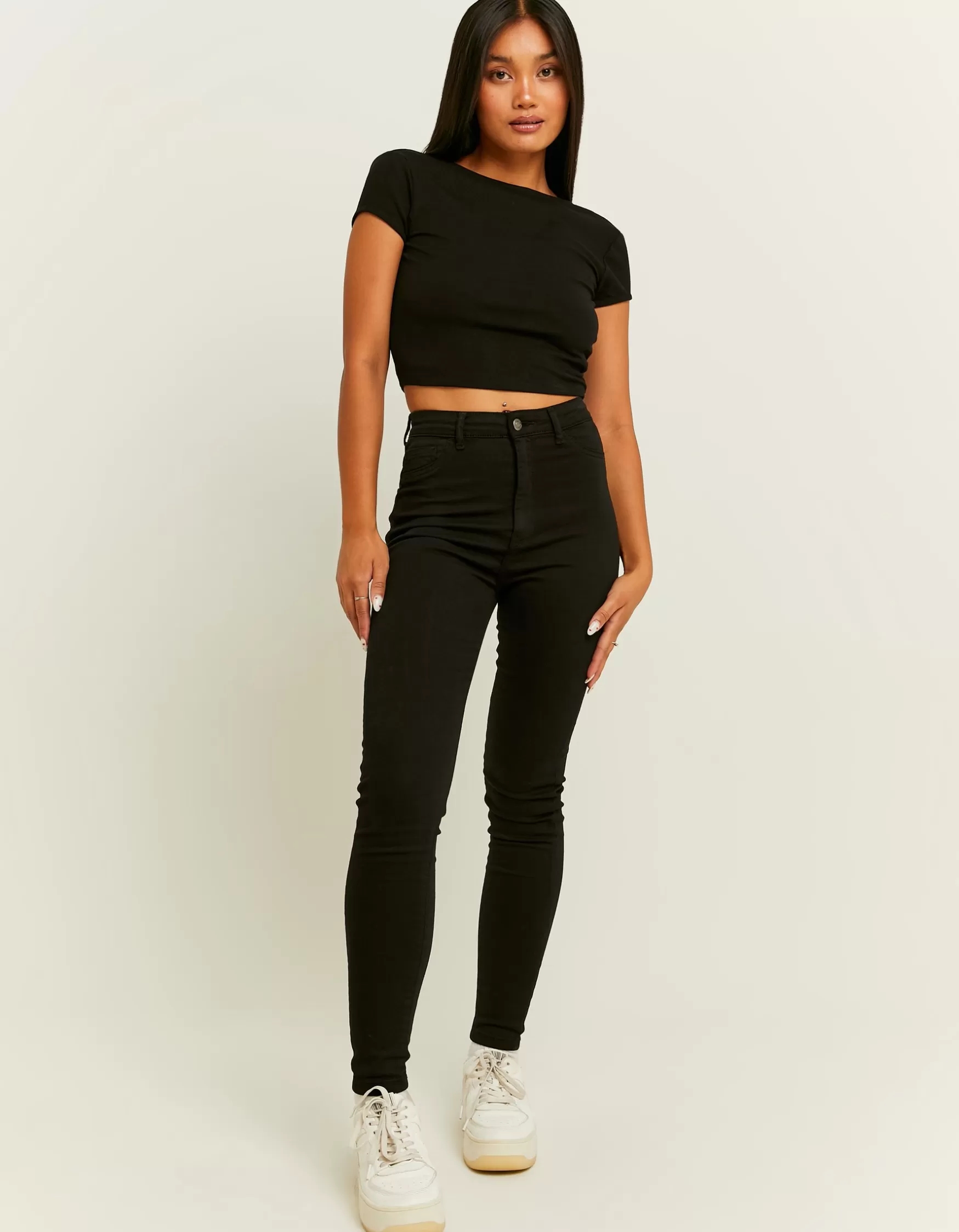 Clearance Jean Skinny Taille Haute Jeans