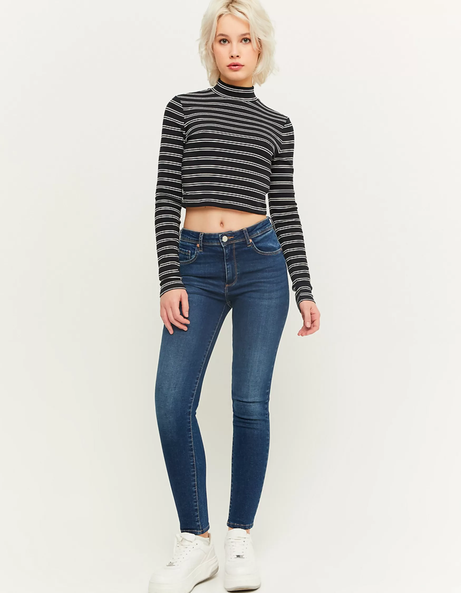 Cheap Jean Skinny Push Up Taille Mi-Haute Jeans