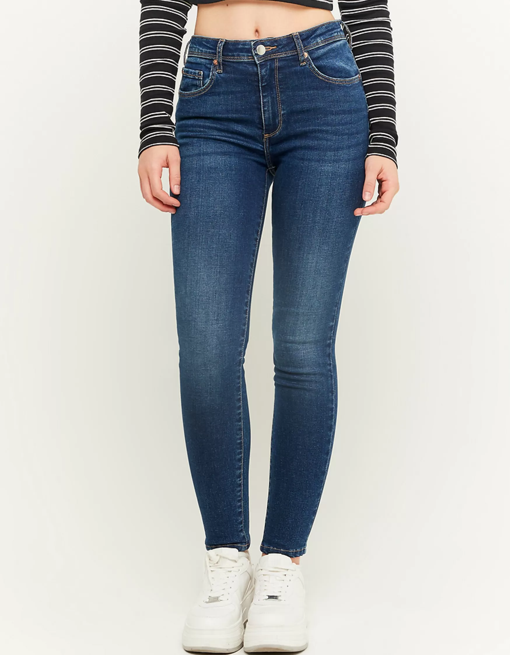 Cheap Jean Skinny Push Up Taille Mi-Haute Jeans