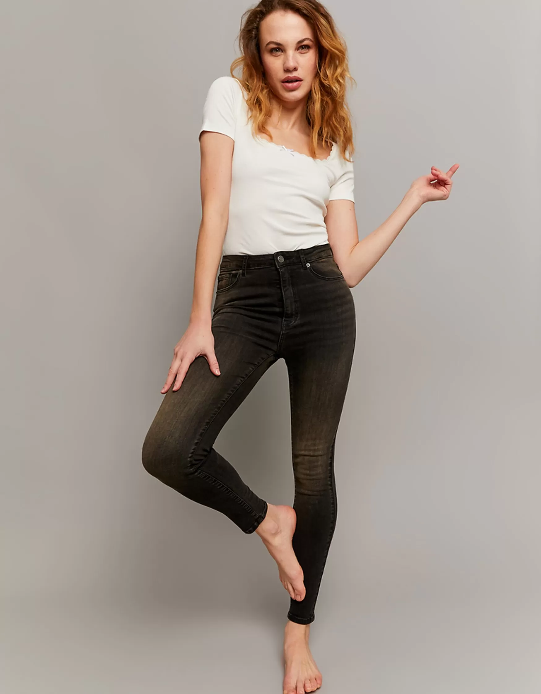 Shop Jean Skinny Taille Haute Jeans
