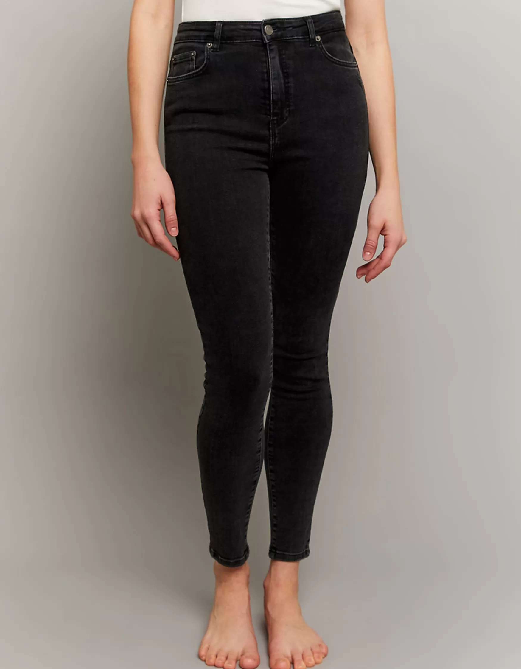 Clearance Jean Skinny Taille Haute Jeans