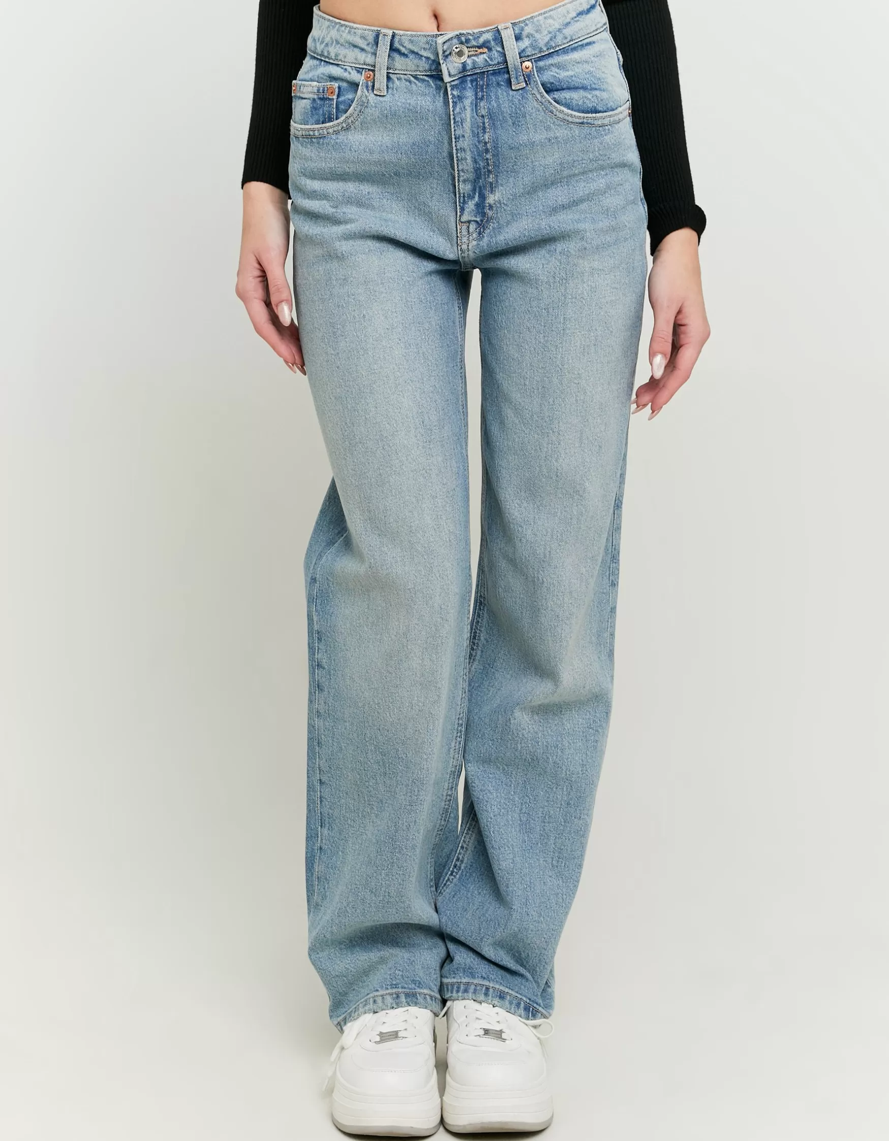 Hot Jean Straight Taille Haute Jeans