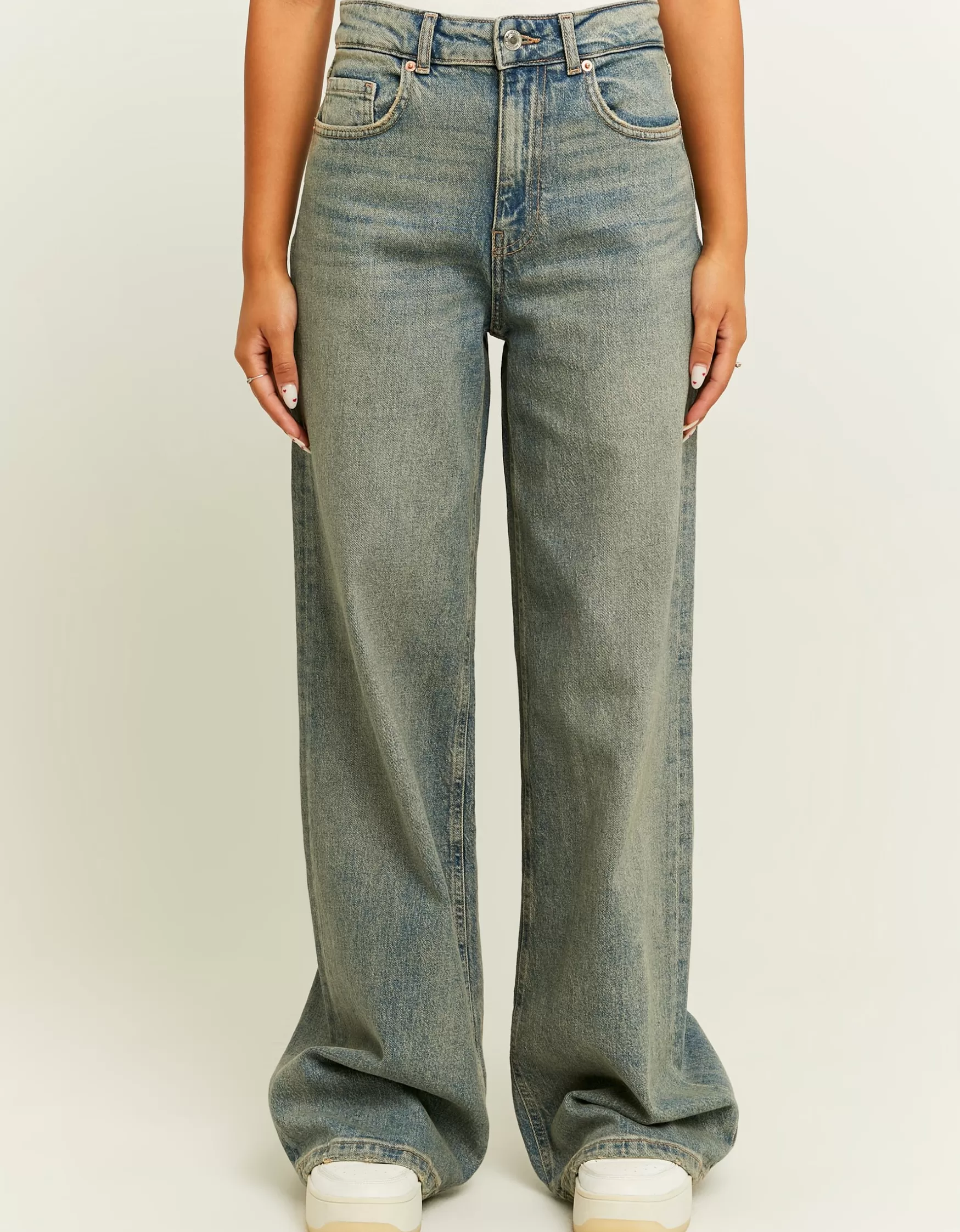 Best Sale Jean Wide Leg Taille Haute Jeans