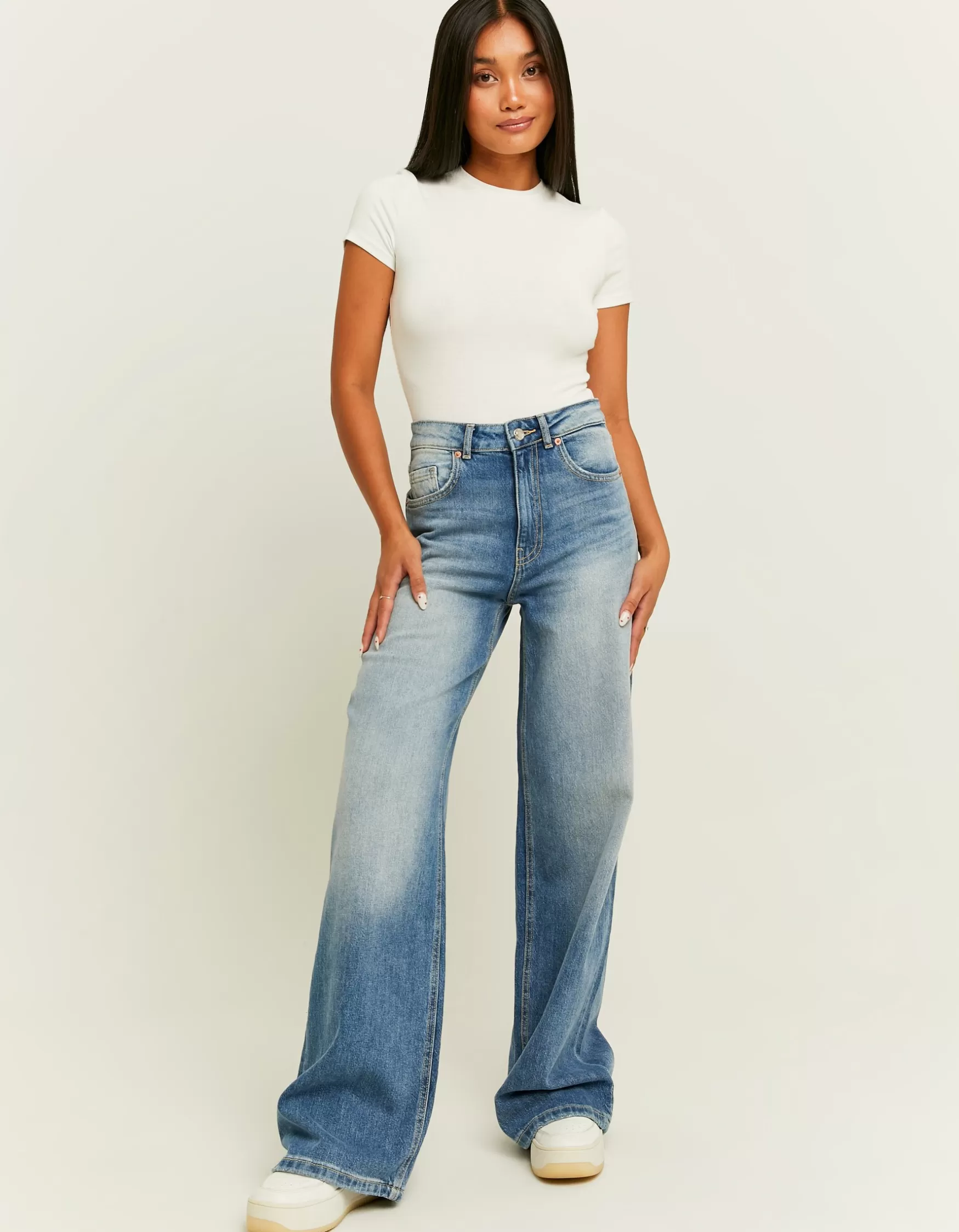 New Jean Wide Leg Taille Haute Jeans