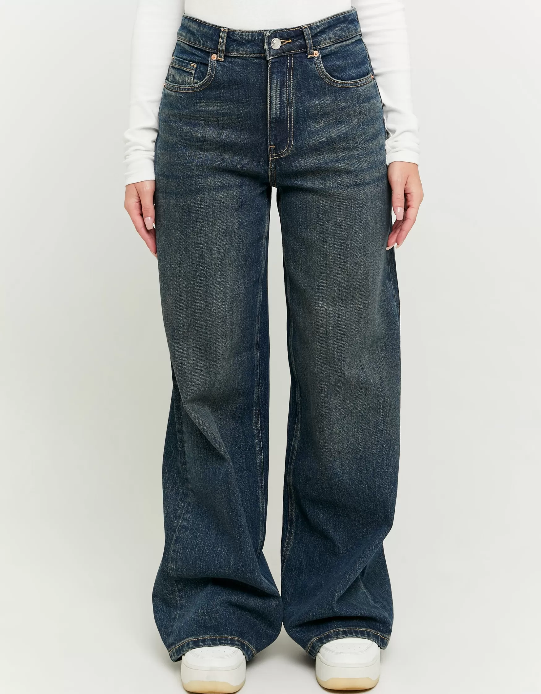 Shop Jean Wide Leg Taille Haute Jeans