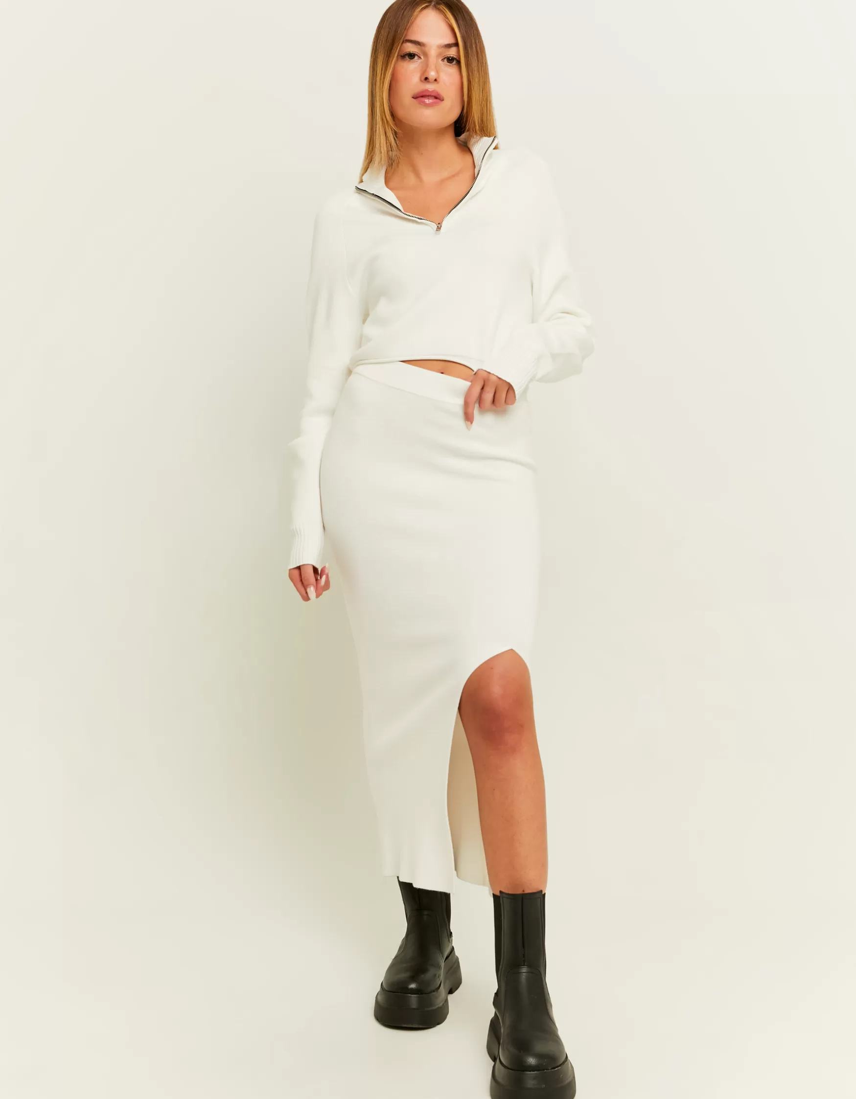 Sale Jupe he Ajustée en Maille Jupes | Maille