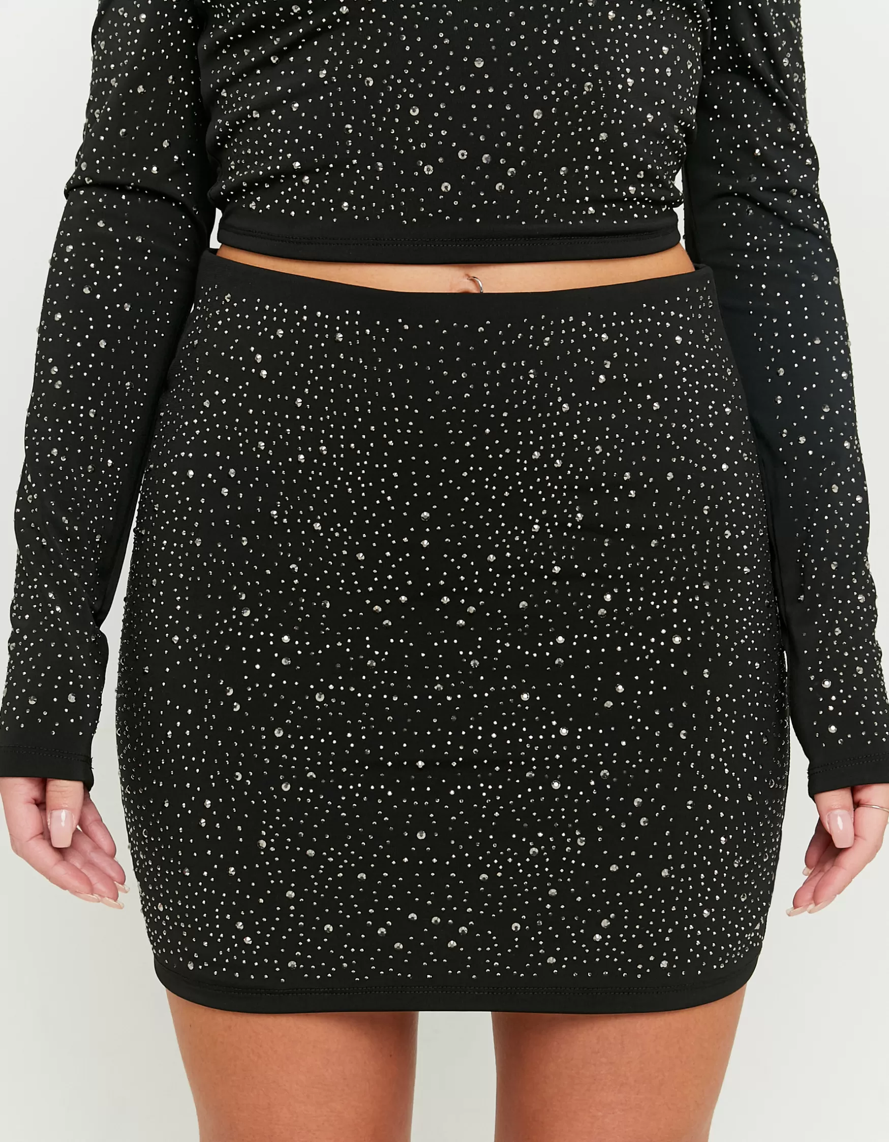 Cheap Jupe Courte e de Soirée avec Strass Jupes | Total Look