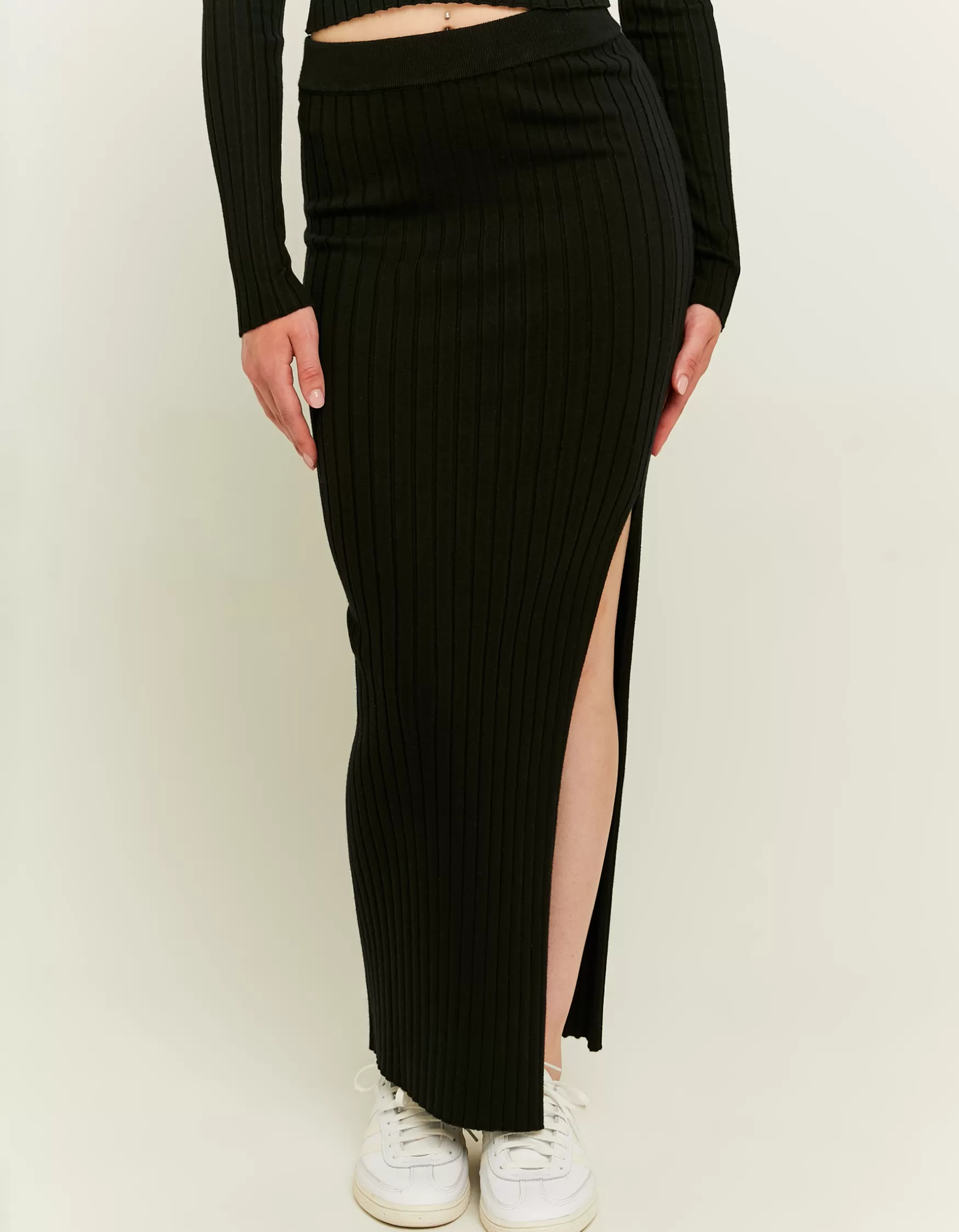 Hot Jupe Longue e en Maille Jupes | Maille
