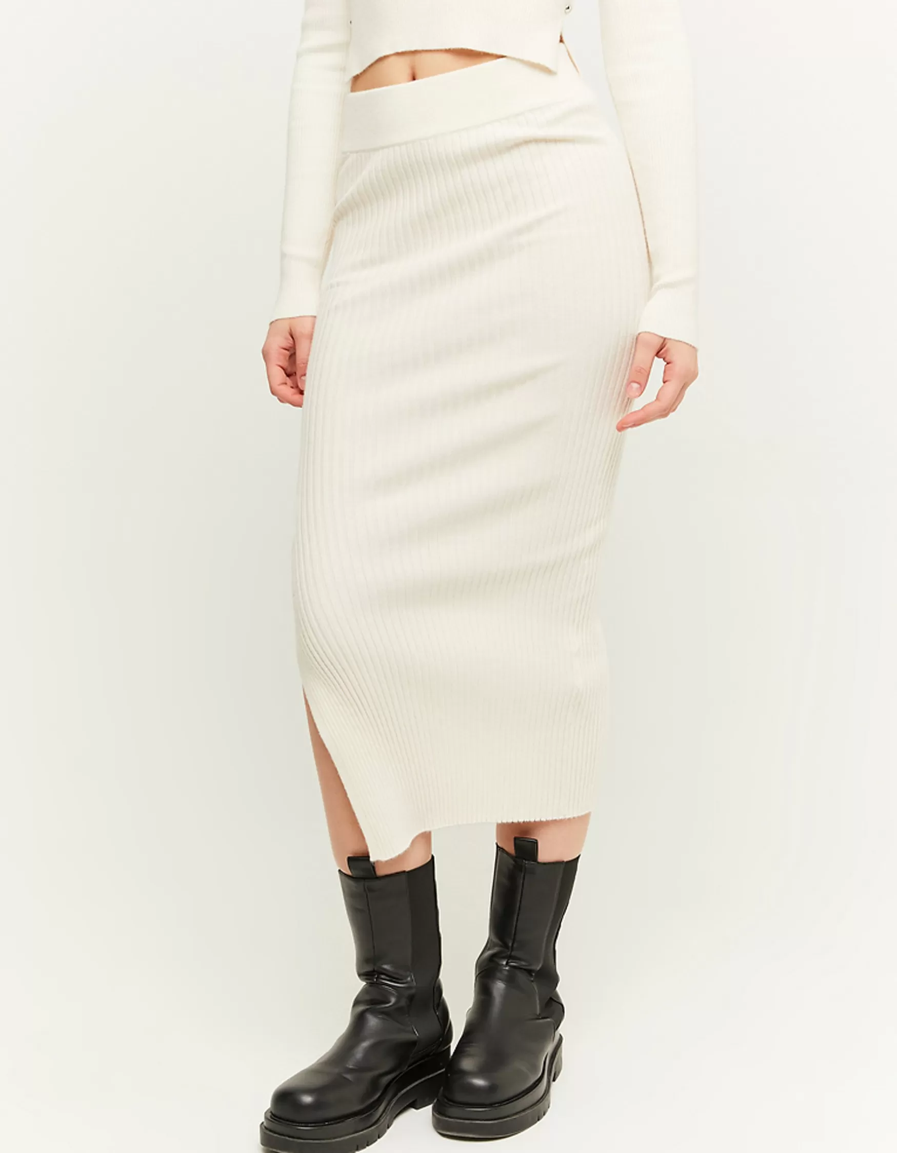 Cheap Jupe Midi avec fente Jupes | Maille
