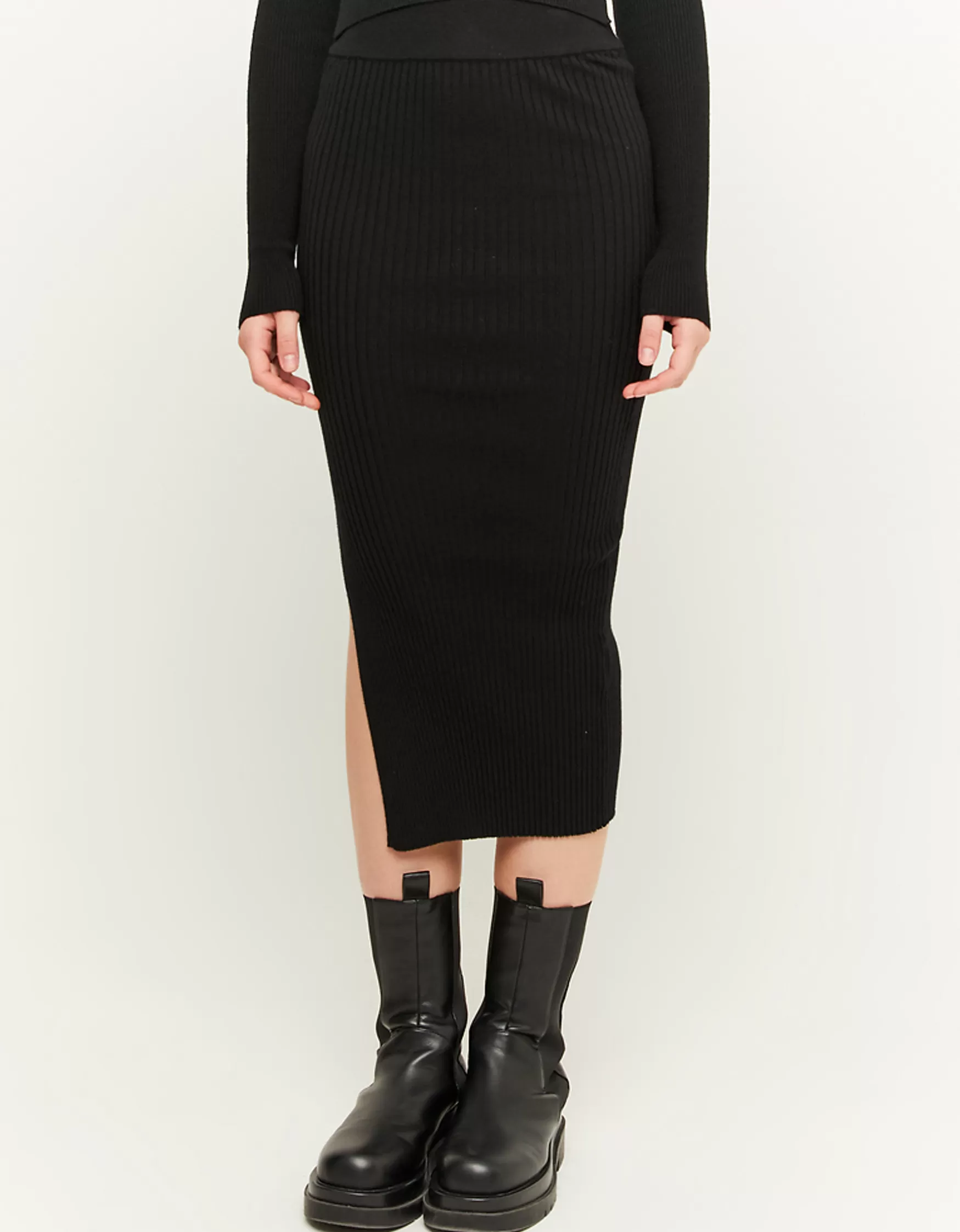 Outlet Jupe Midi avec fente e Jupes | Maille