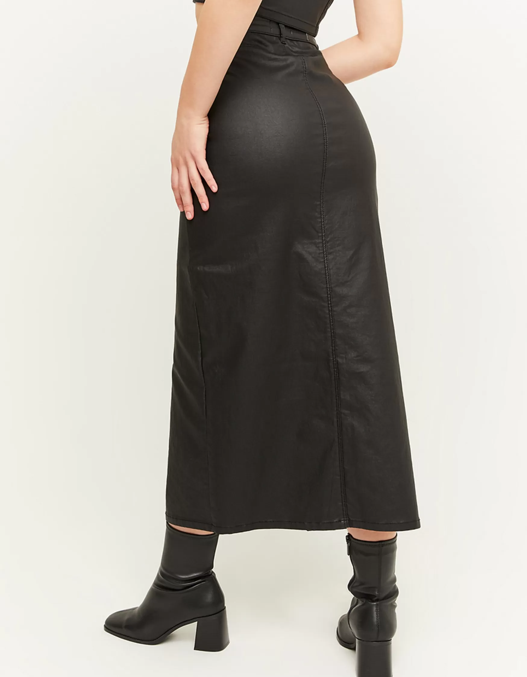 Clearance Jupe midi enduite e Jupes