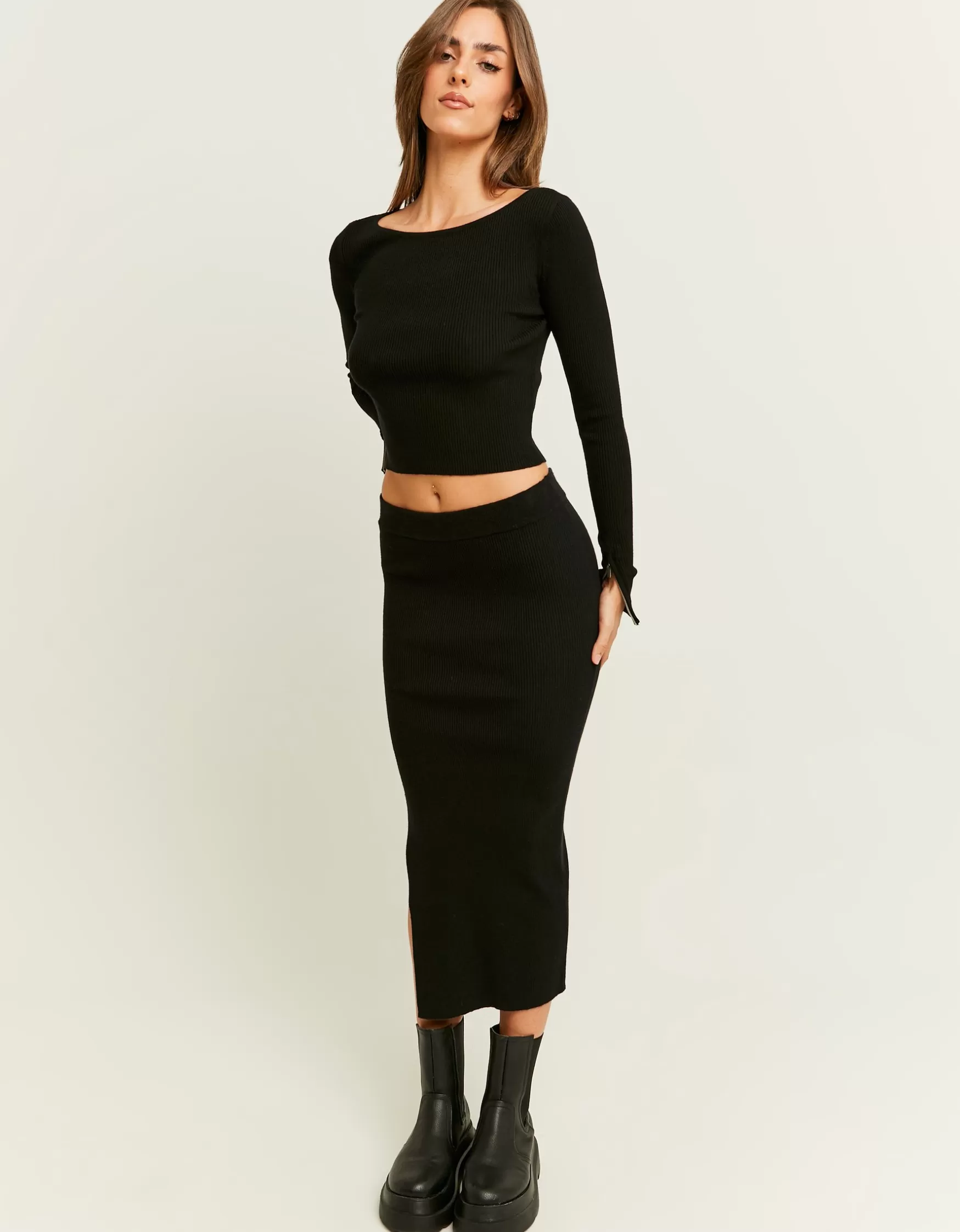 Shop Jupe Midi e en Maille Jupes | Maille