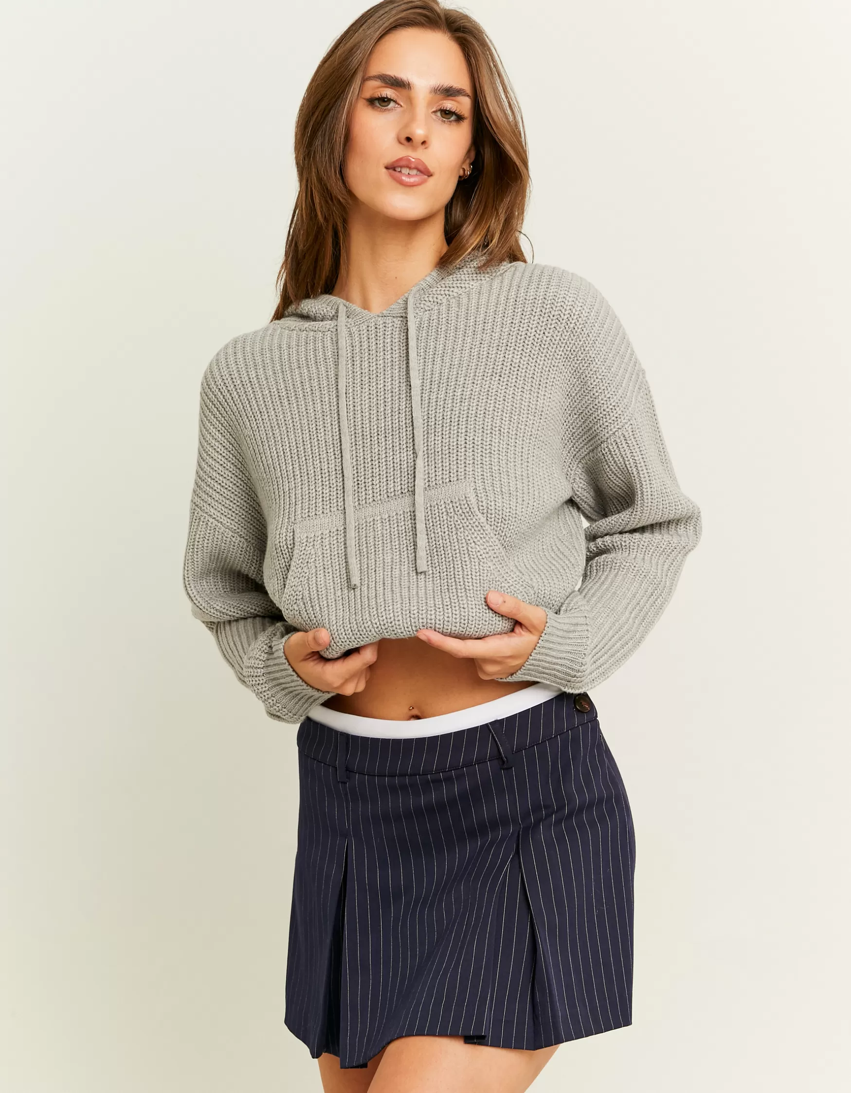 Flash Sale Jupe-Short e Plisée à Fines Rayures Jupes | Shorts