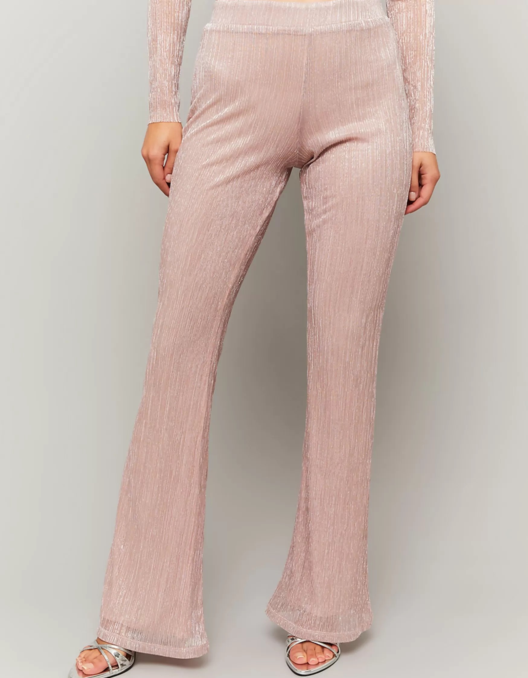 New Legging Flare en Lurex transparent Pantalons | Leggings