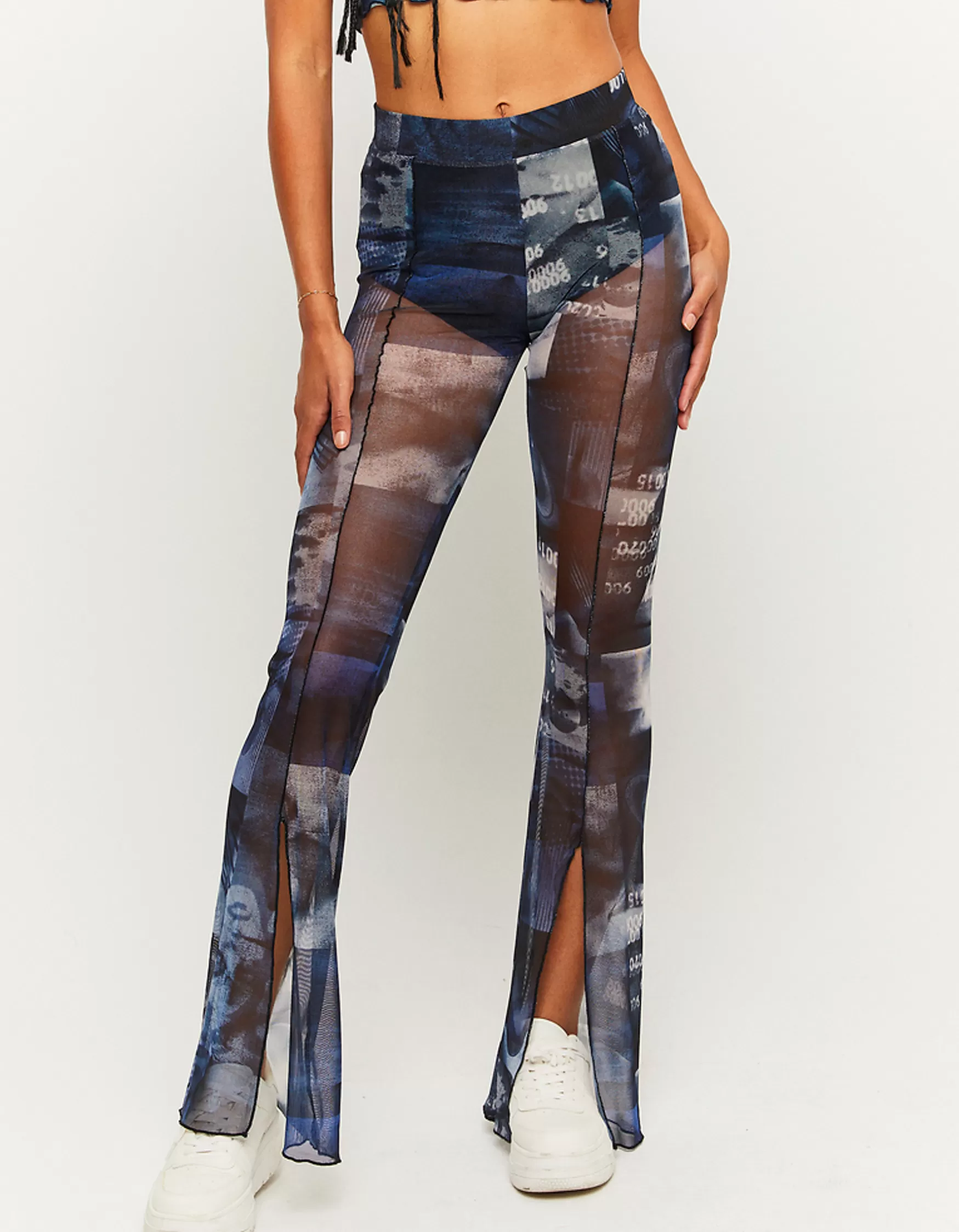 Sale Legging flare en mesh Leggings