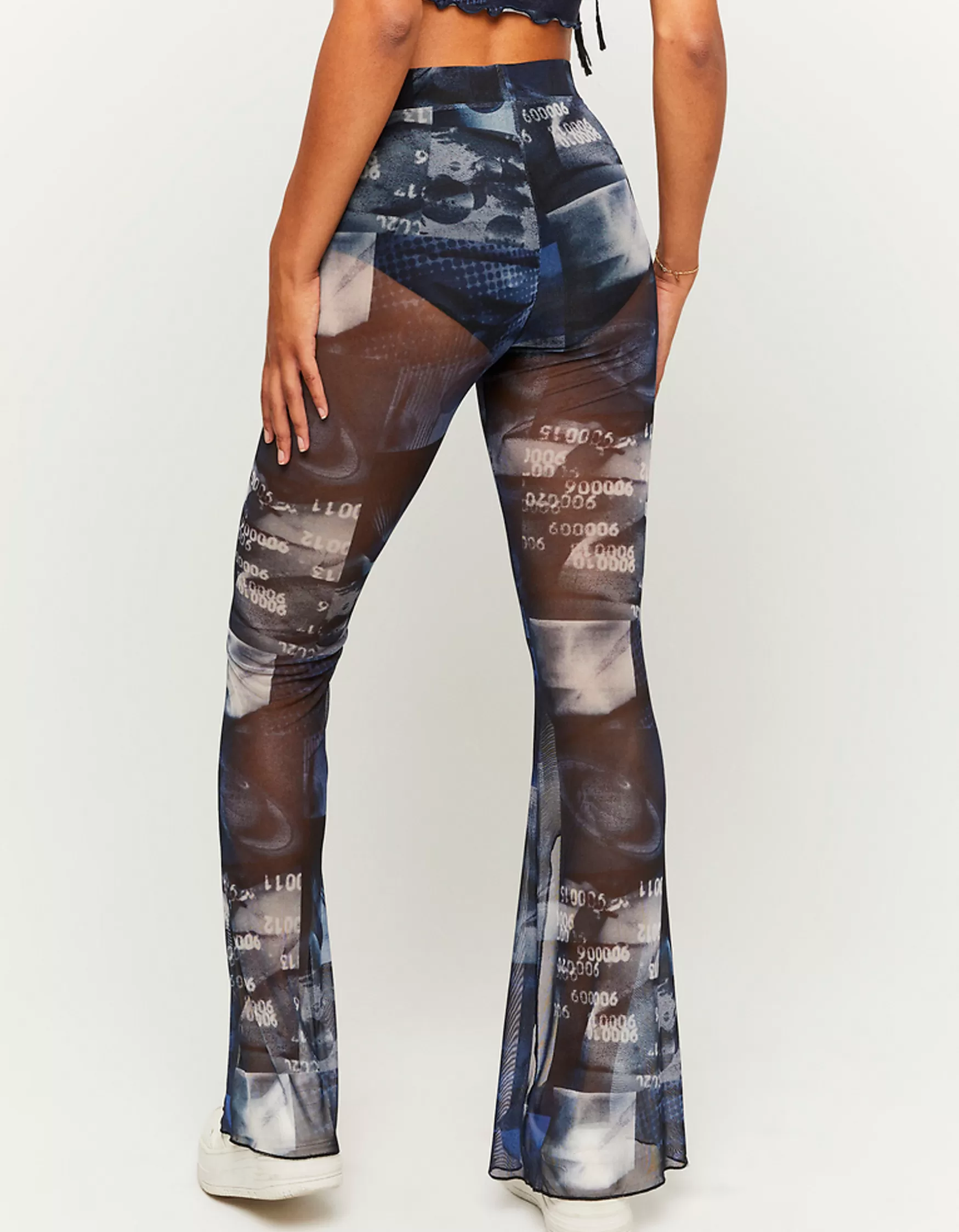 Sale Legging flare en mesh Leggings