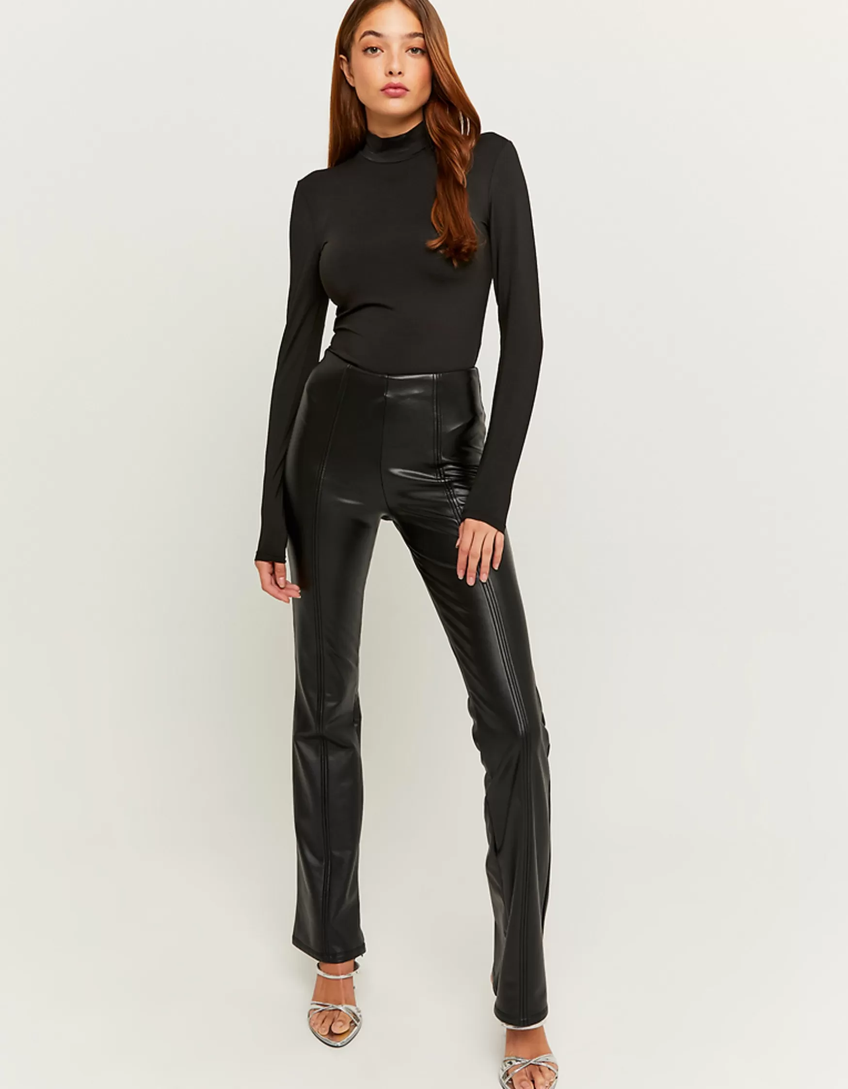 Cheap Legging Flare en Similicuir Pantalons | Leggings