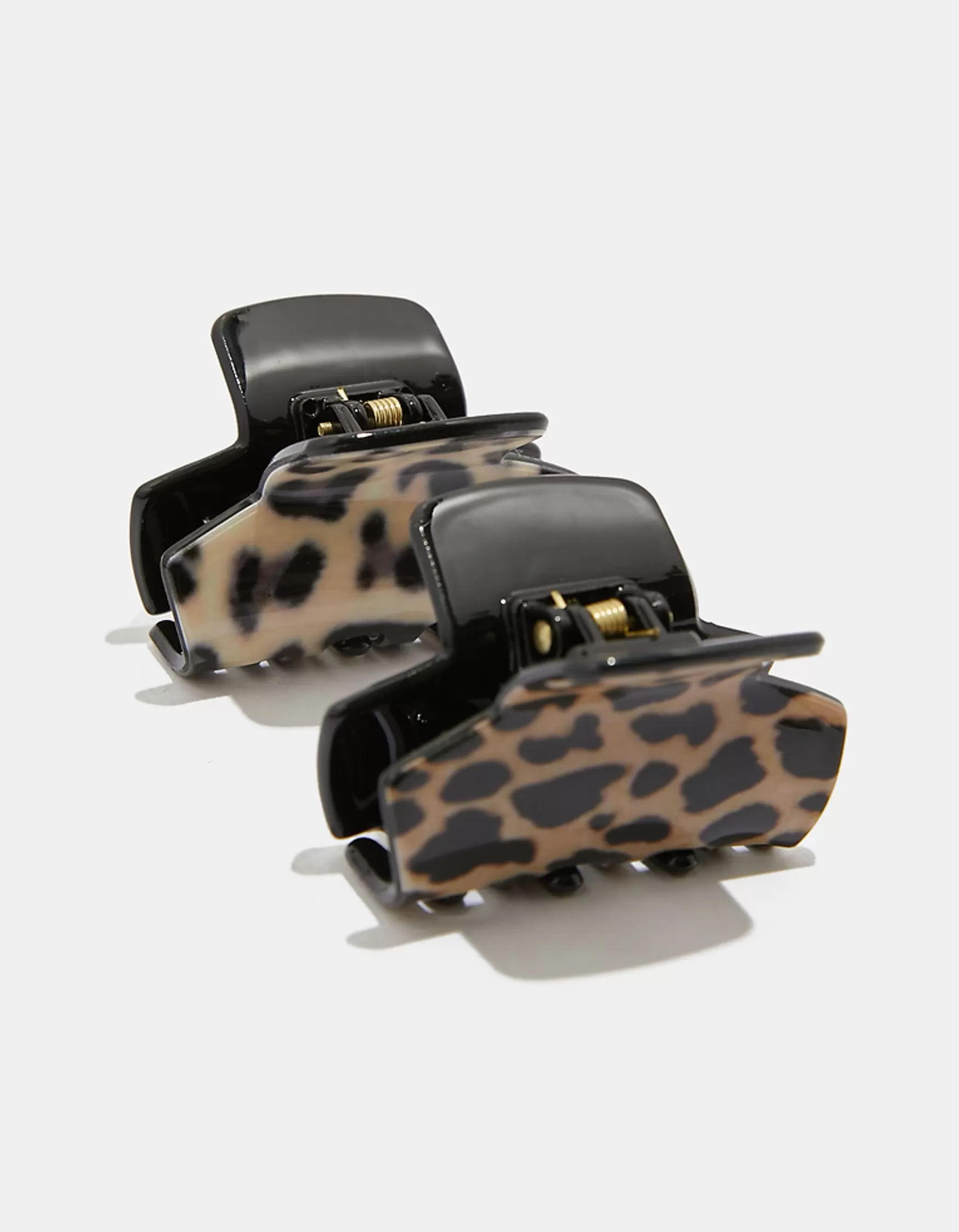 New Lot de 2 Pinces à Cheveux Imprimé Léopard Accessoires