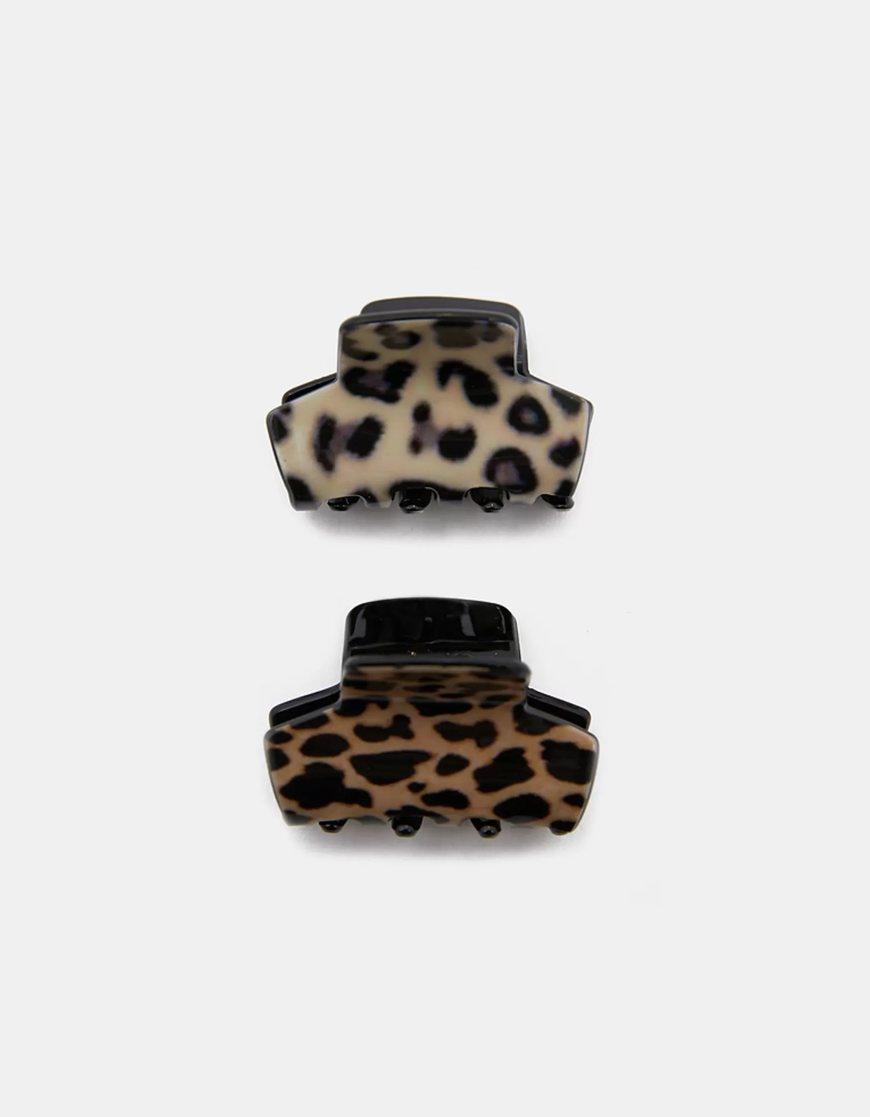 New Lot de 2 Pinces à Cheveux Imprimé Léopard Accessoires