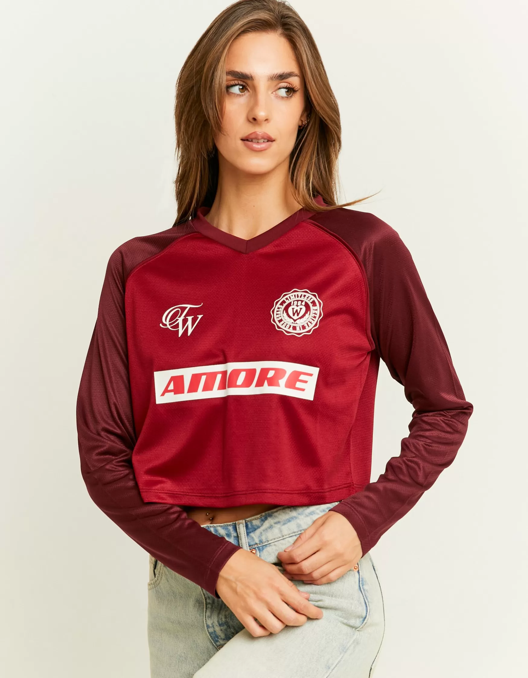 Fashion Maillot de Foot Court T-Shirts Imprimés