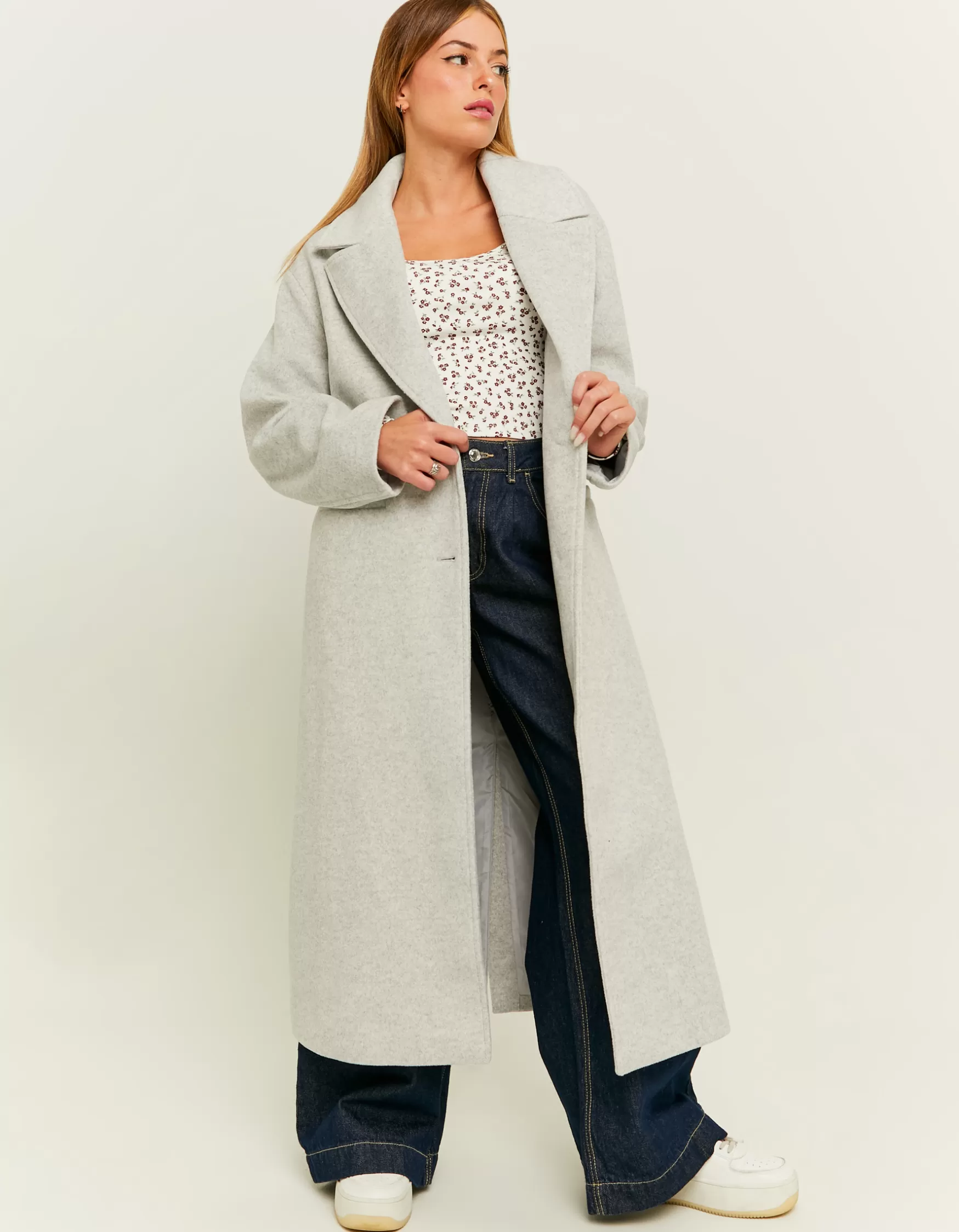 Cheap Manteau Chiné Oversize Vestes