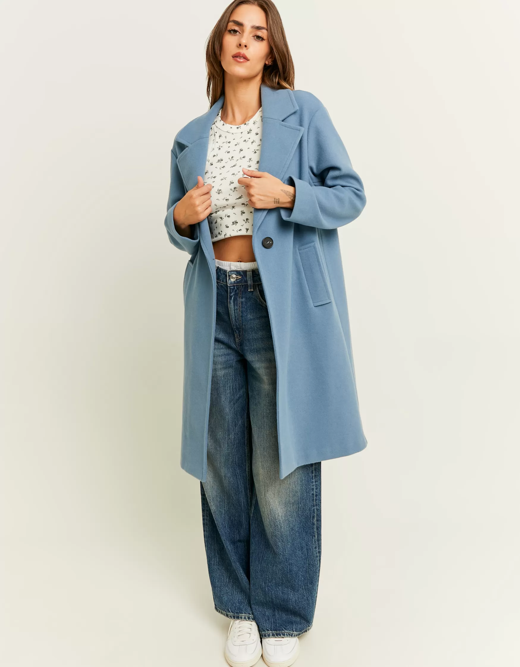 New Manteau long en fausse laine Vestes