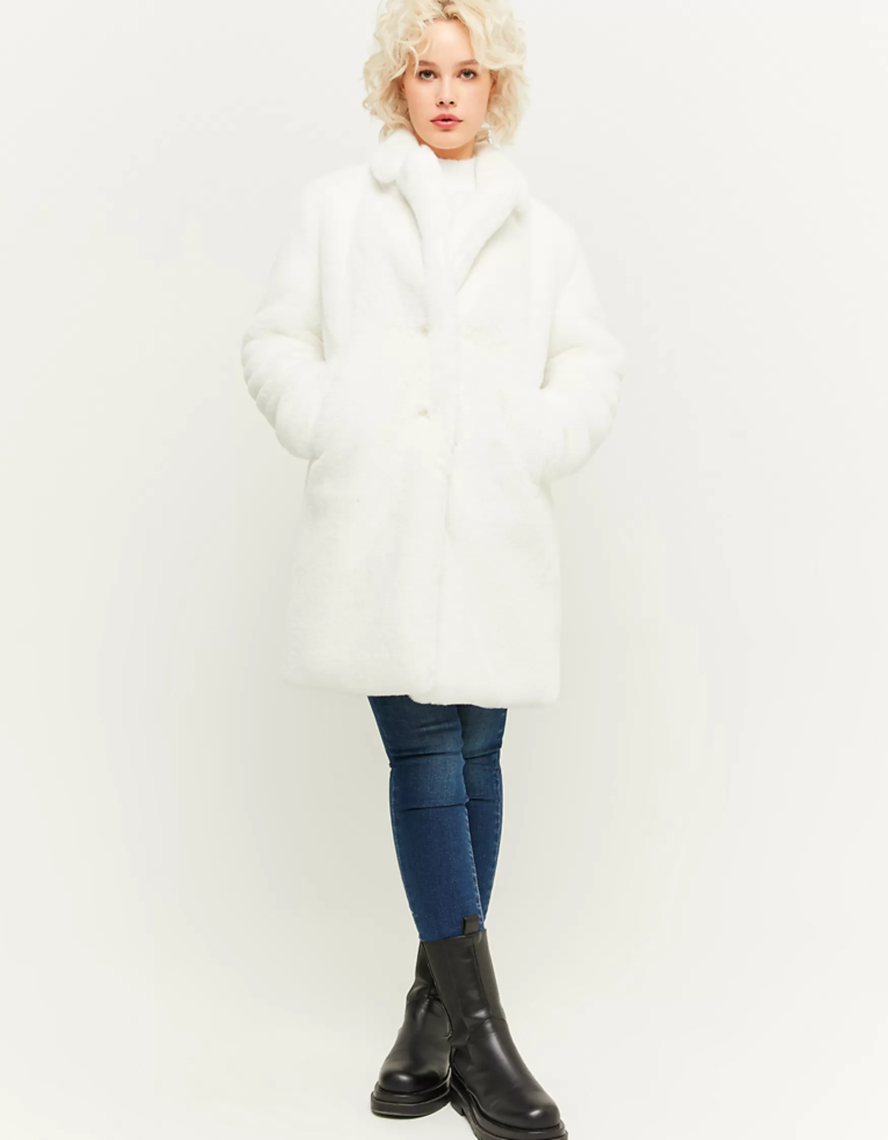 Hot Manteau long en fausse fourrure he Vestes