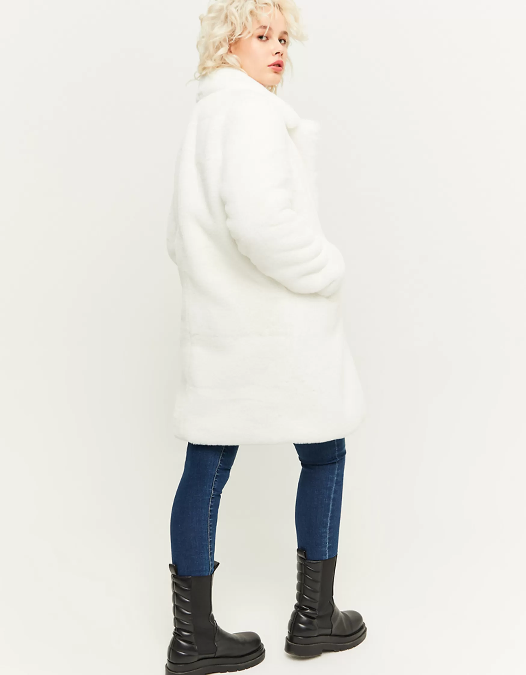 Hot Manteau long en fausse fourrure he Vestes