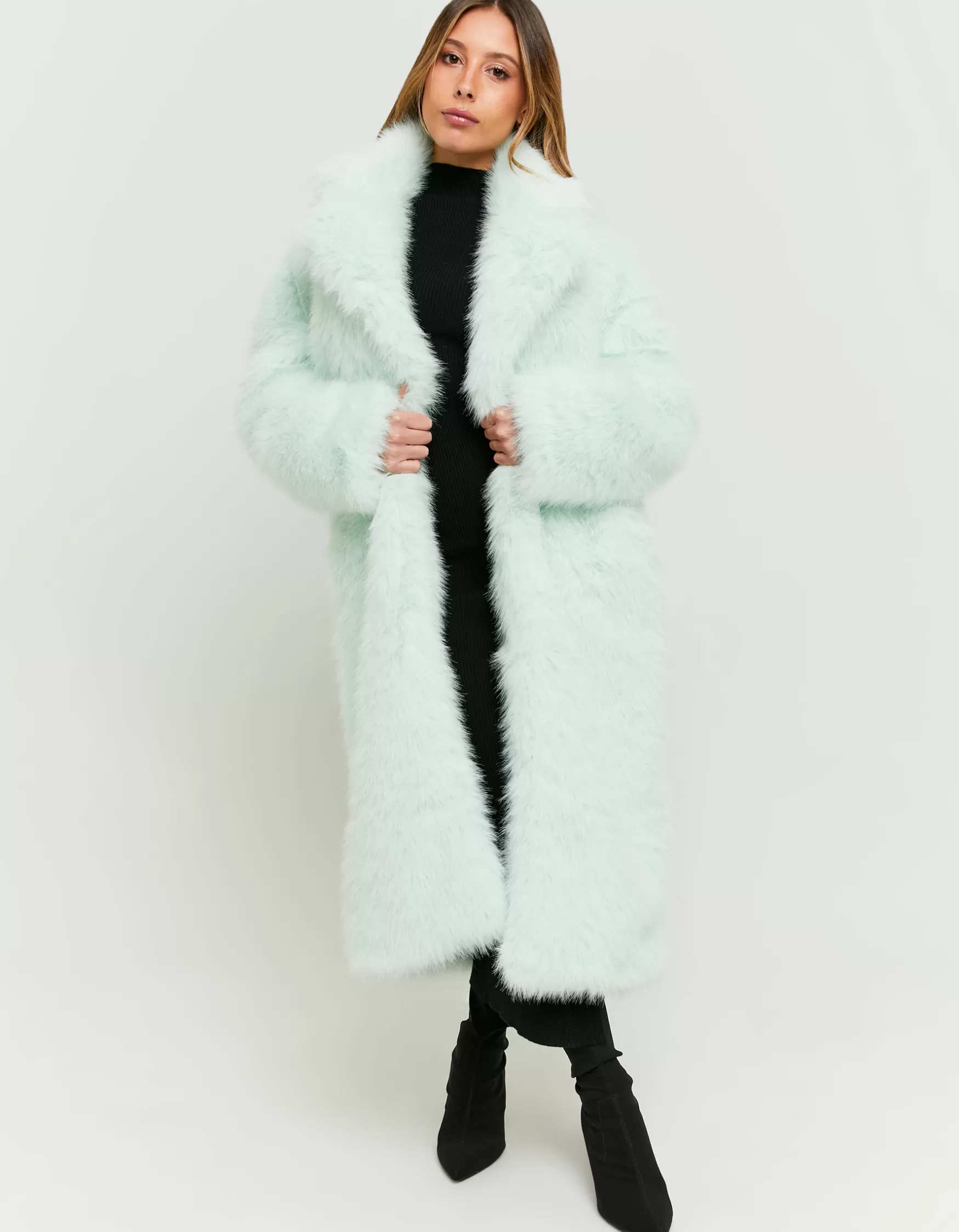 Discount Manteau Long en Fausse Fourrure Vestes