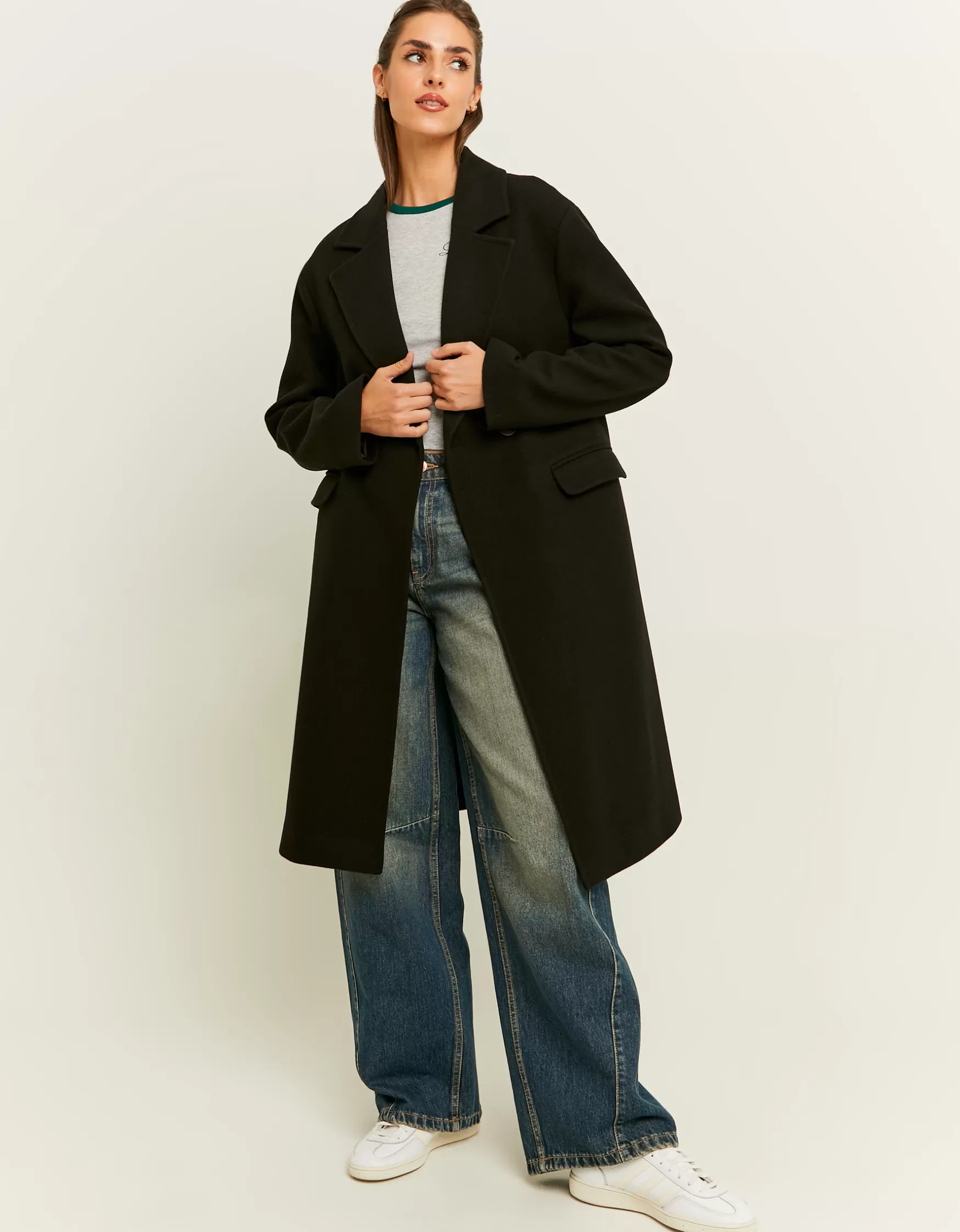 Cheap Manteau Toucher Laine Vestes